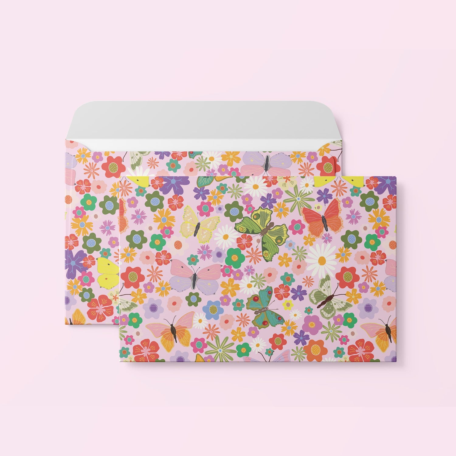 Briefumschläge "Blumenwiese" - Set mit 8 Kuverts in DIN C5