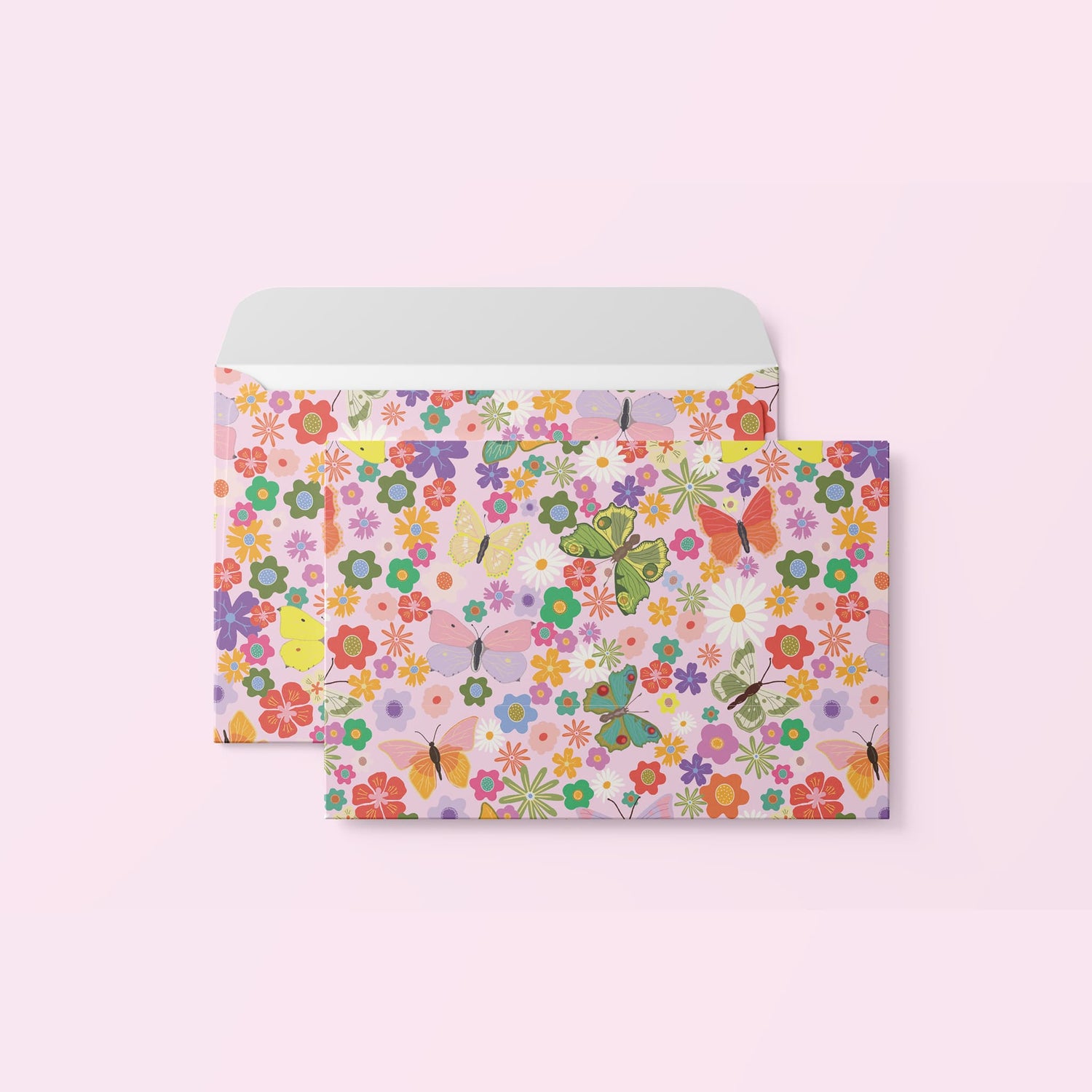 Briefumschläge "Blumenwiese" - Set mit 8 Kuverts in DIN C5