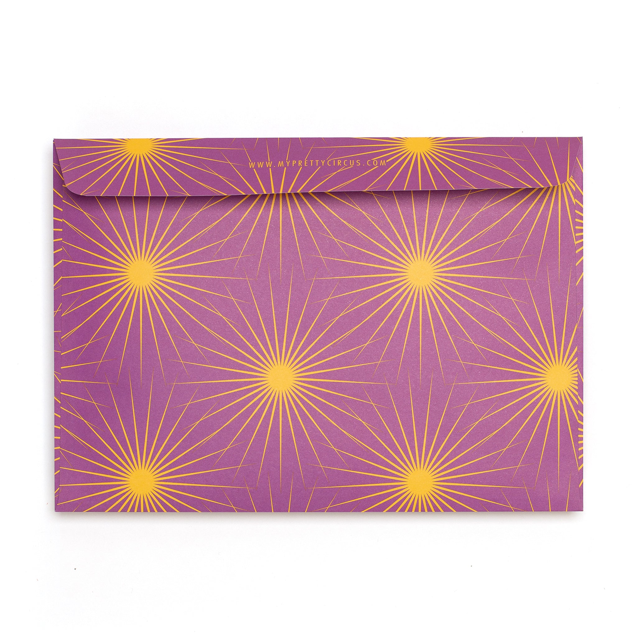 Briefumschläge "Sonnensterne" - Set mit 8 Kuverts in DIN C5