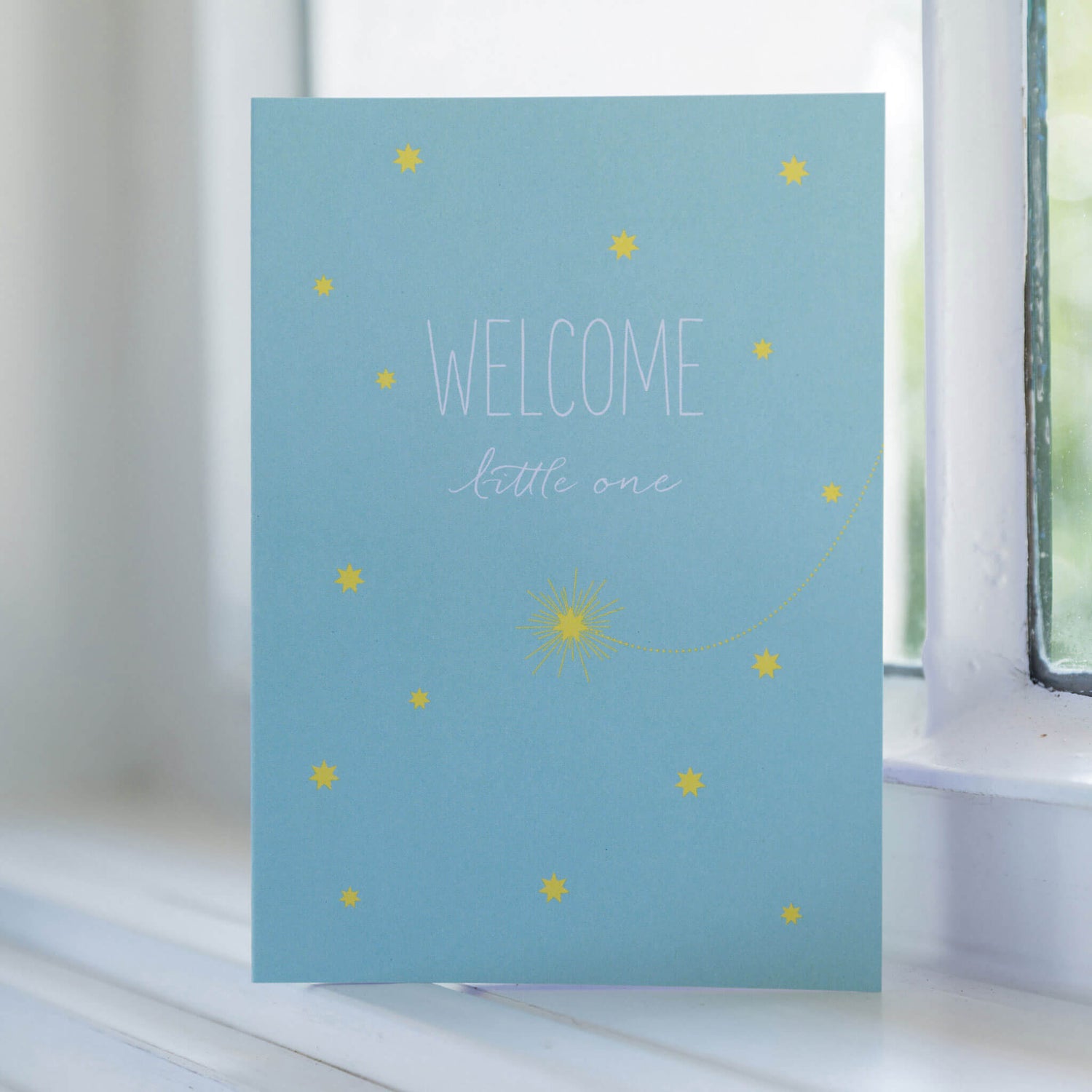 Karte Sternschnuppe "Welcome..."