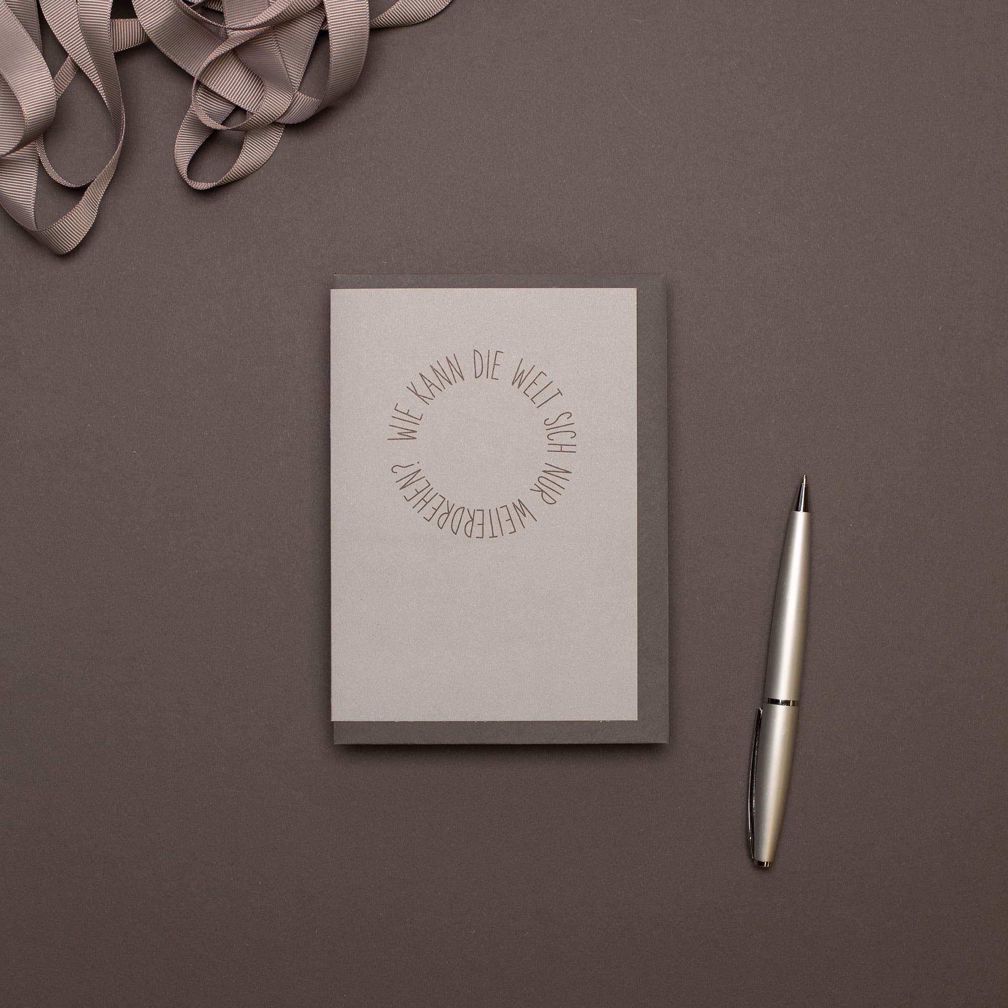 Condolence card "How can..."
