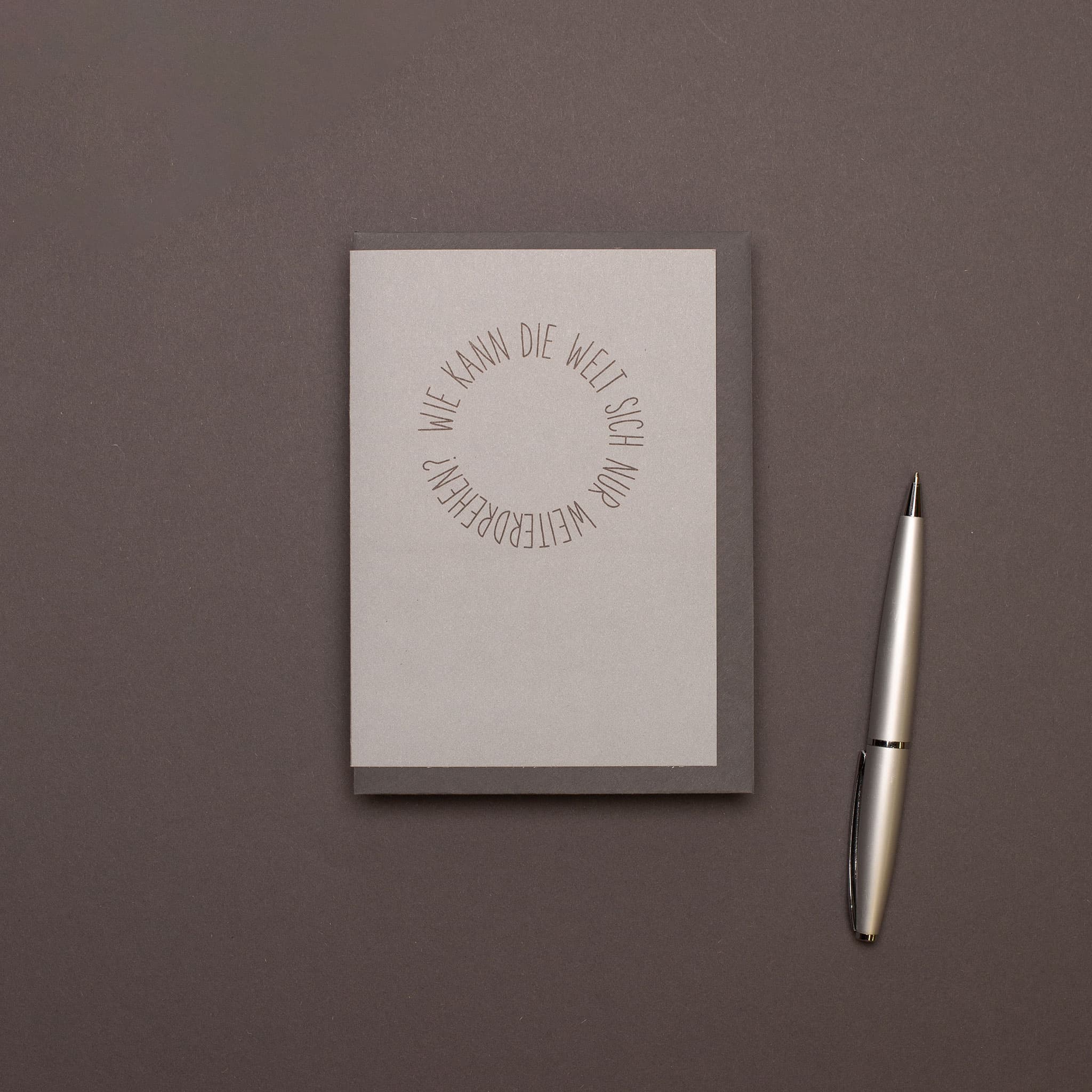 Condolence card "How can..."