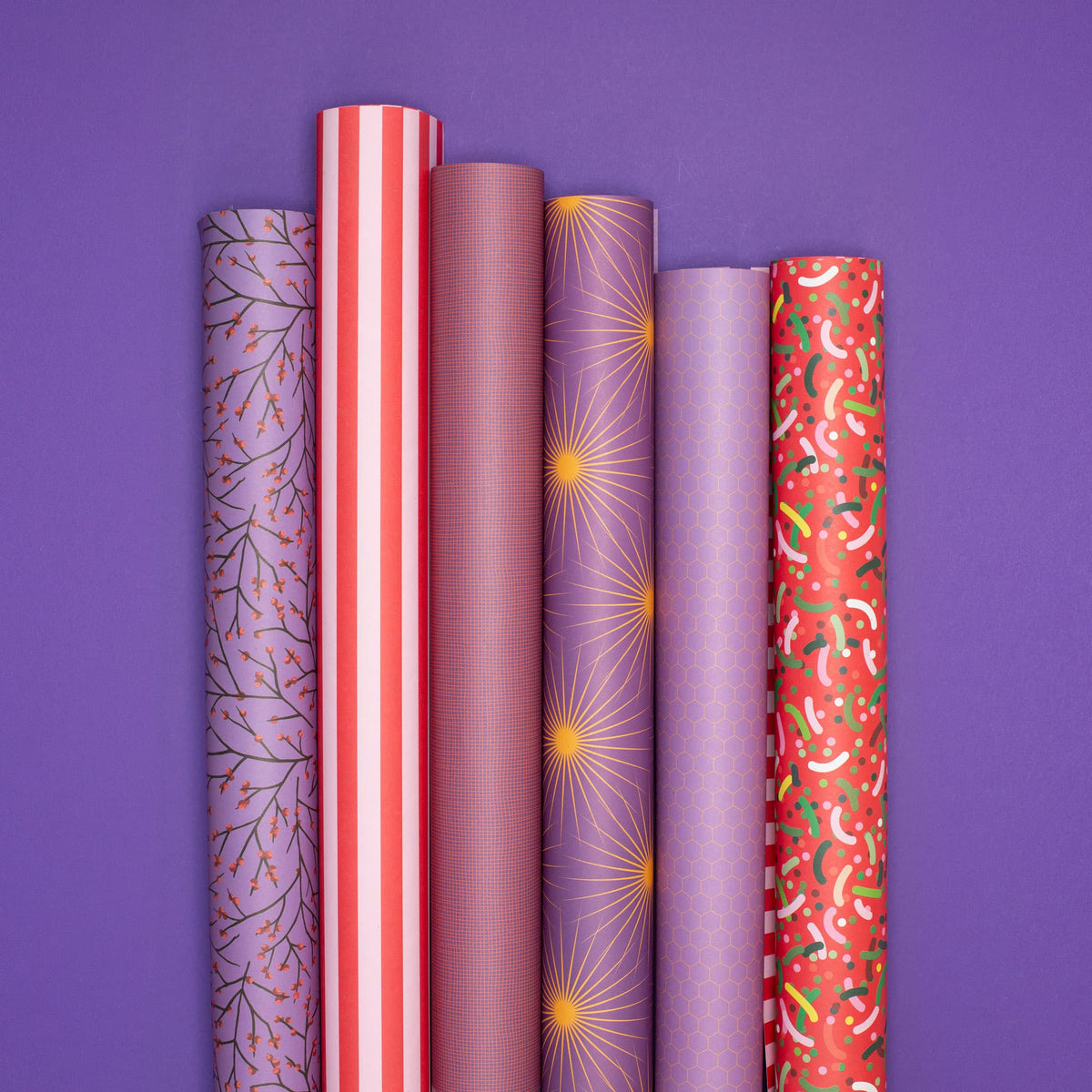 Weihnachtsgeschenkpapier-Set Ilex