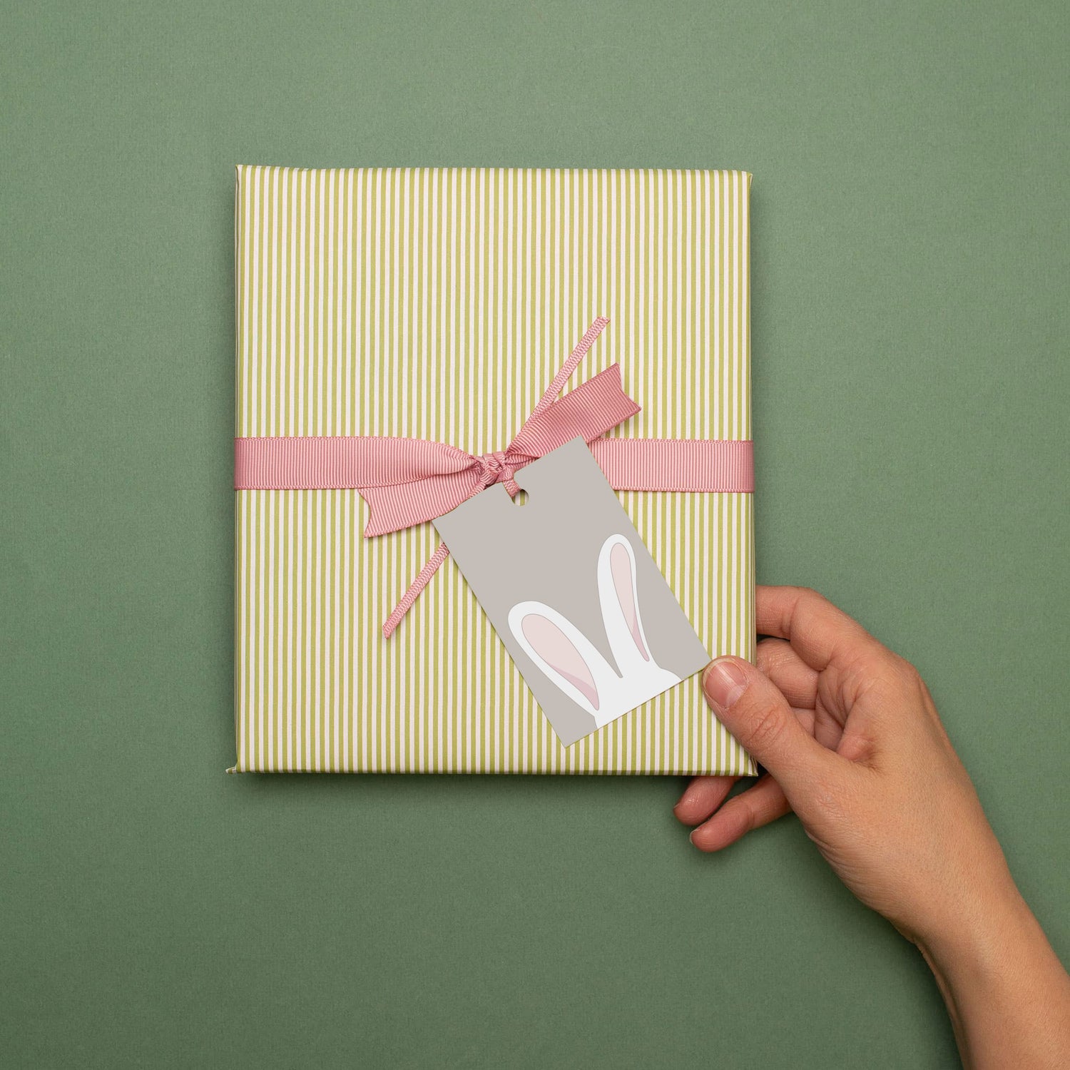 Geschenkanhänger "Hasenohren" - 5er Set