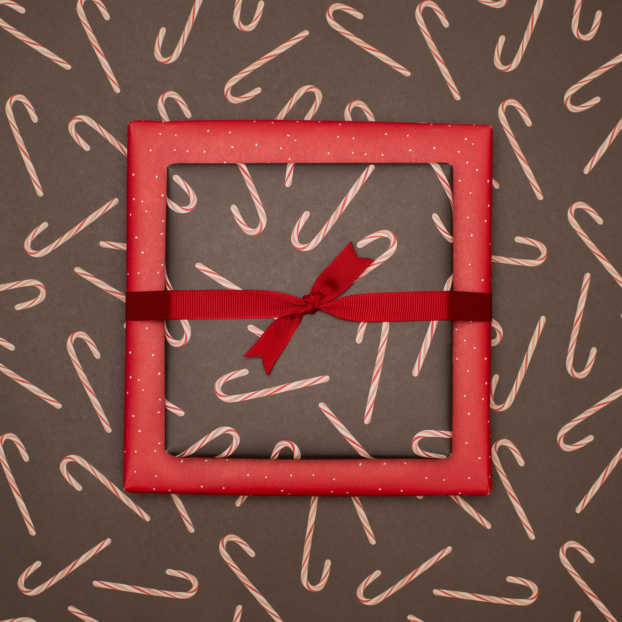 Gift wrap "Candy canes"