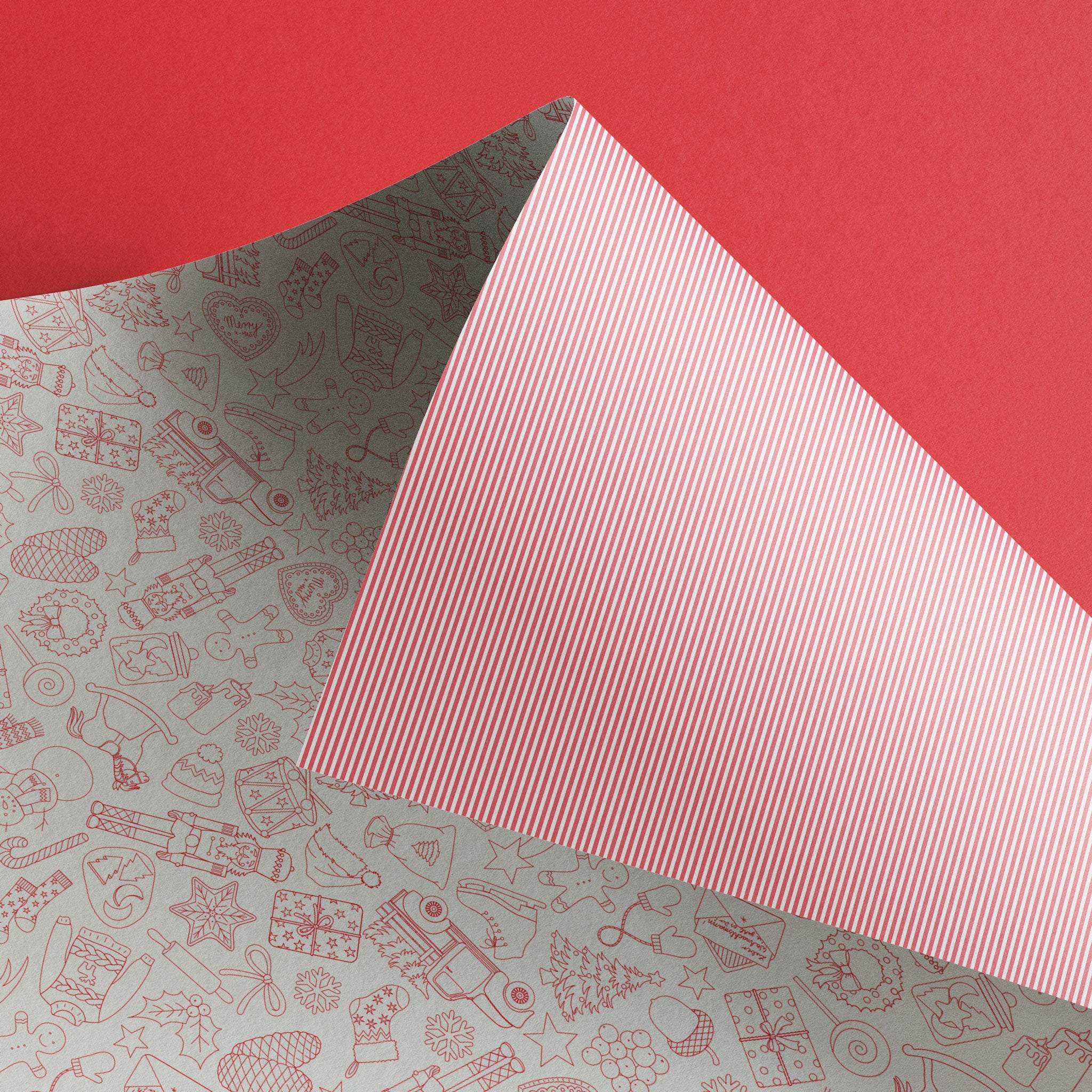 Geschenkpapier Weihnachts Doodles