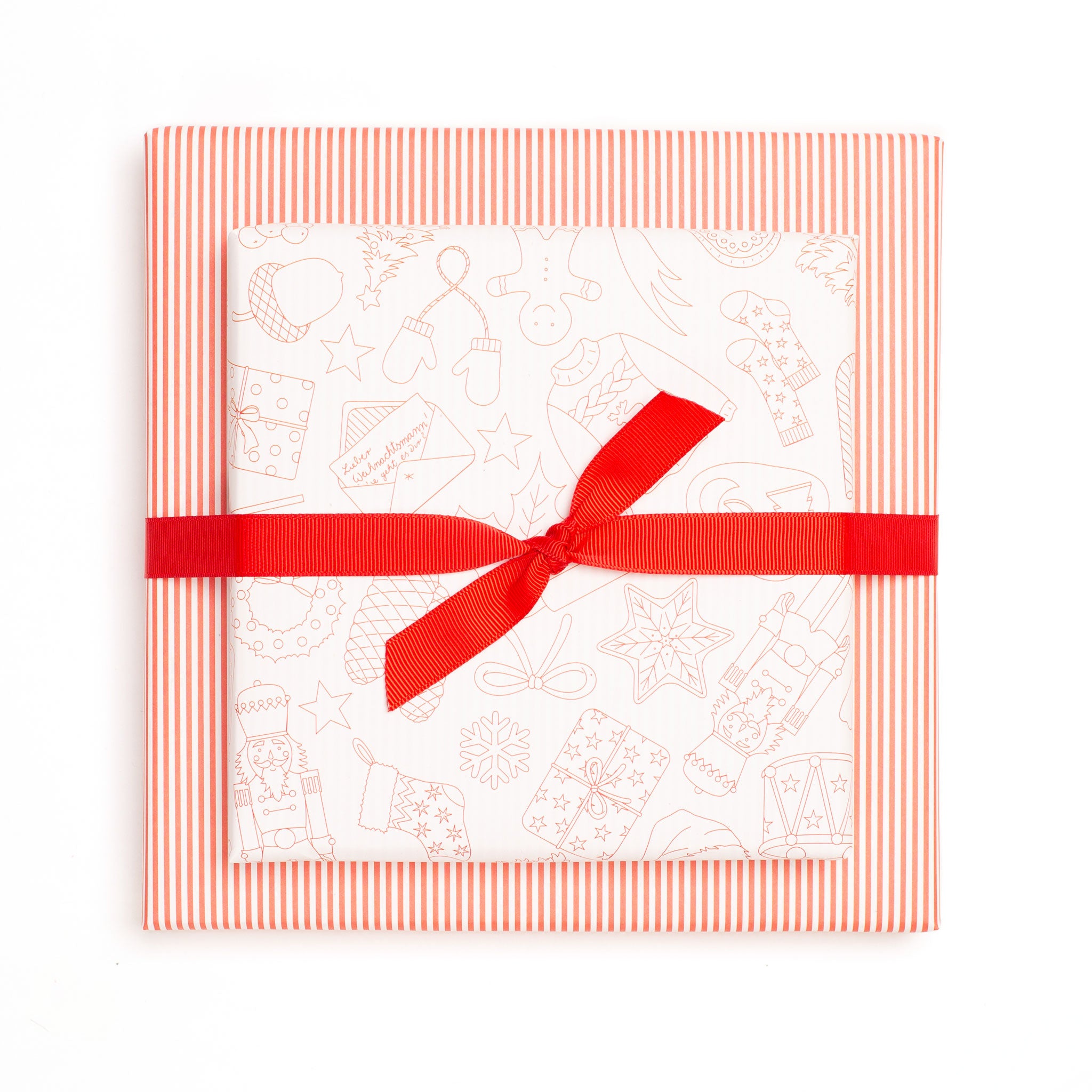 Geschenkpapier Weihnachts Doodles