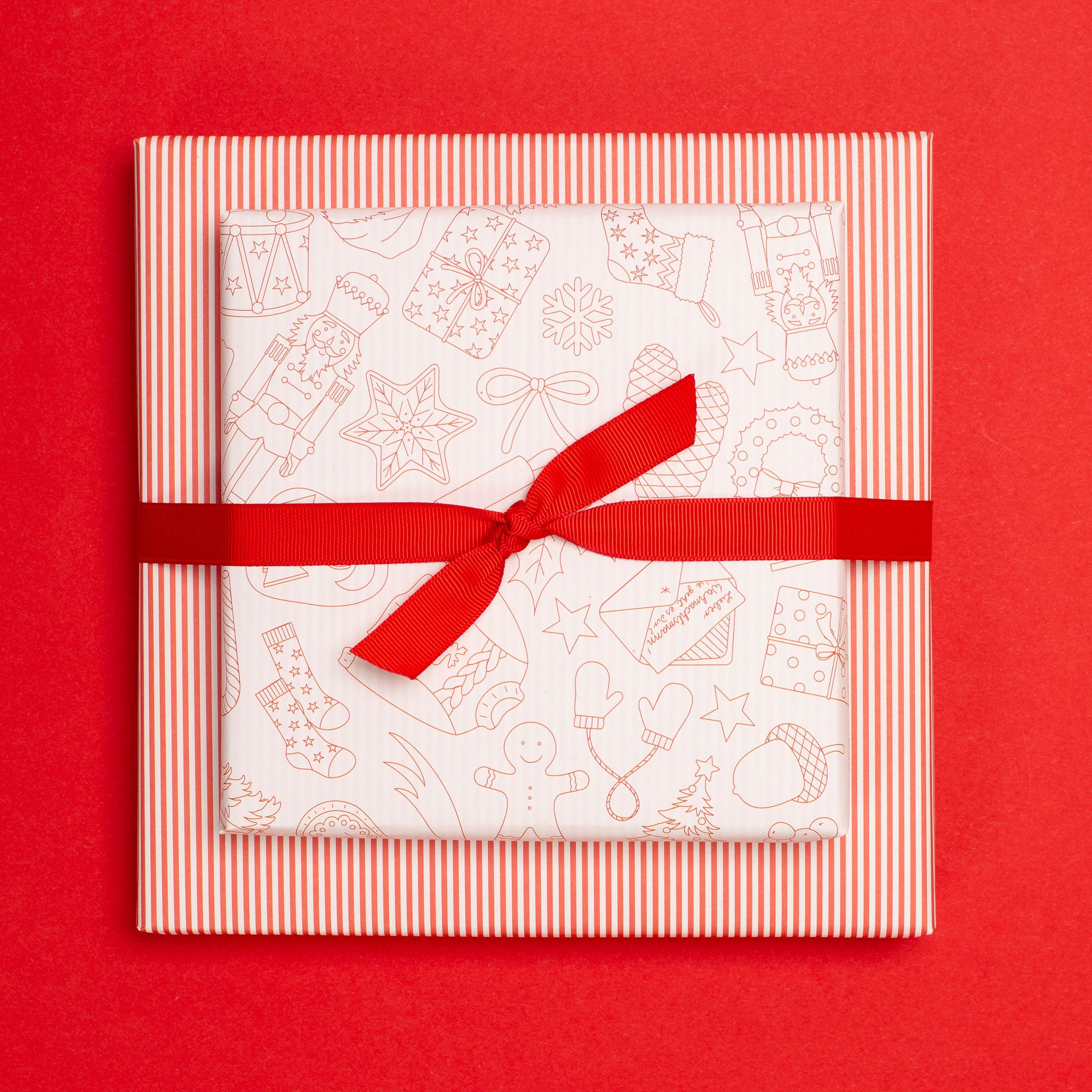 Geschenkpapier Weihnachts Doodles