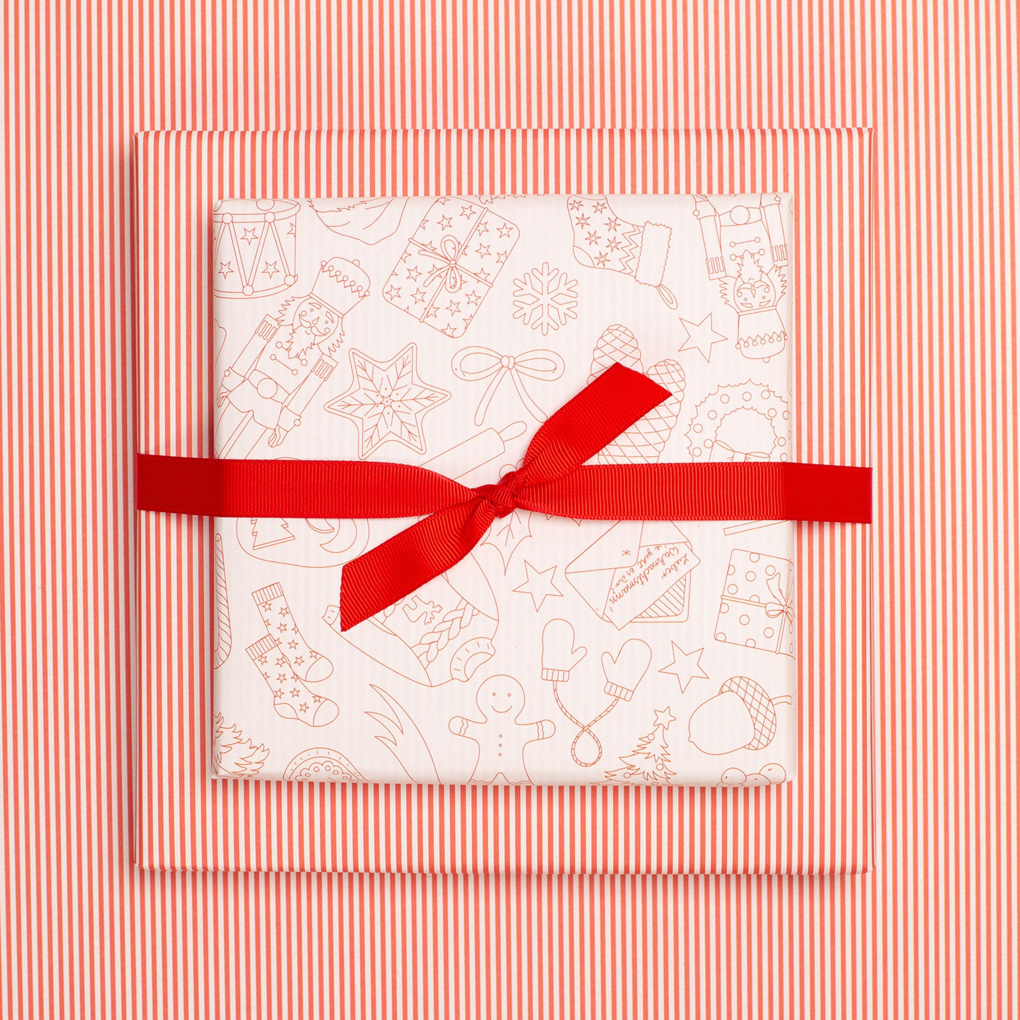 Geschenkpapier Weihnachts Doodles