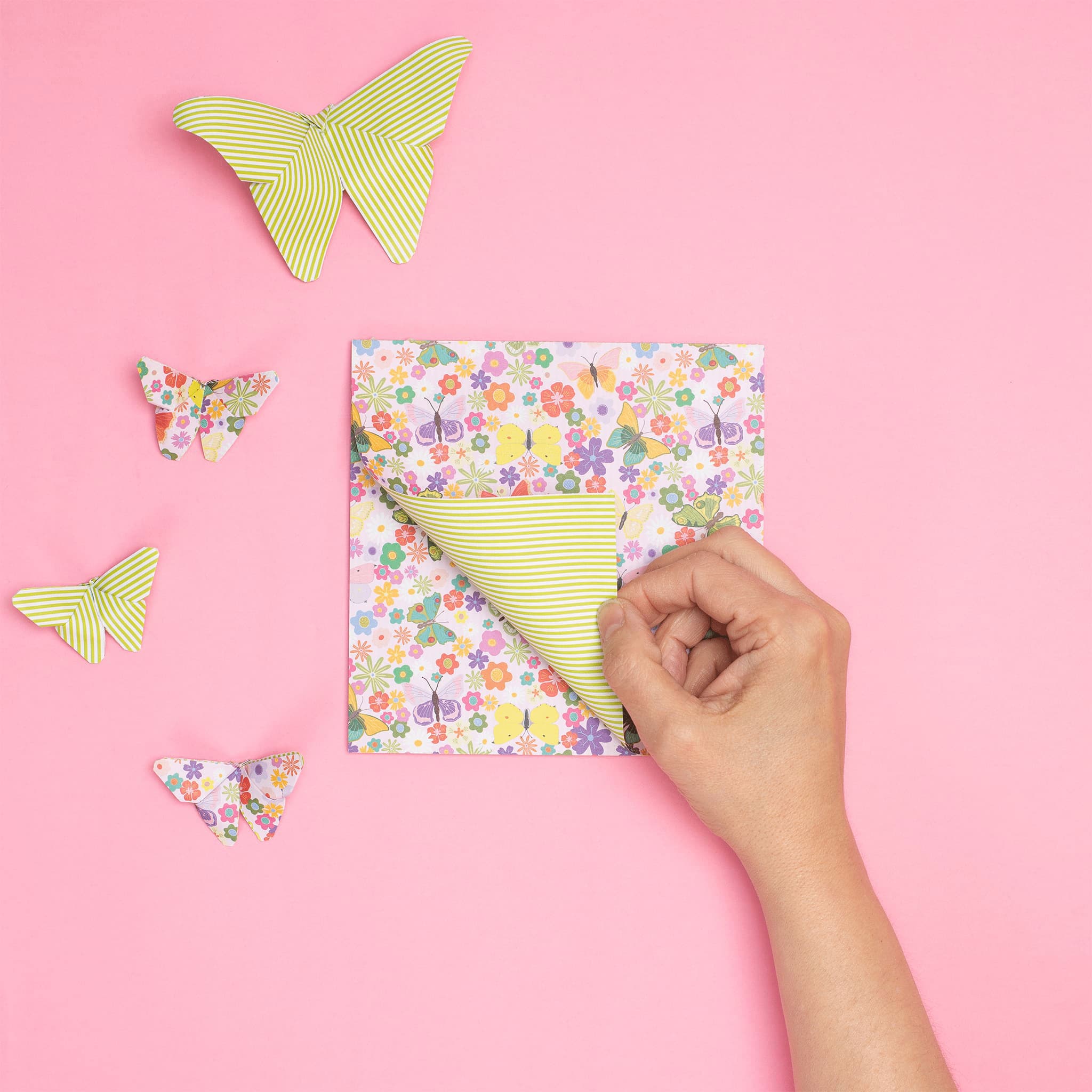 Origami Papier "Blumenwiese"