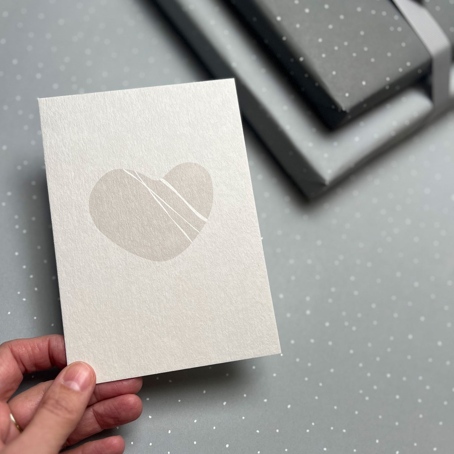 Postkarte Herz "Kieselherz"