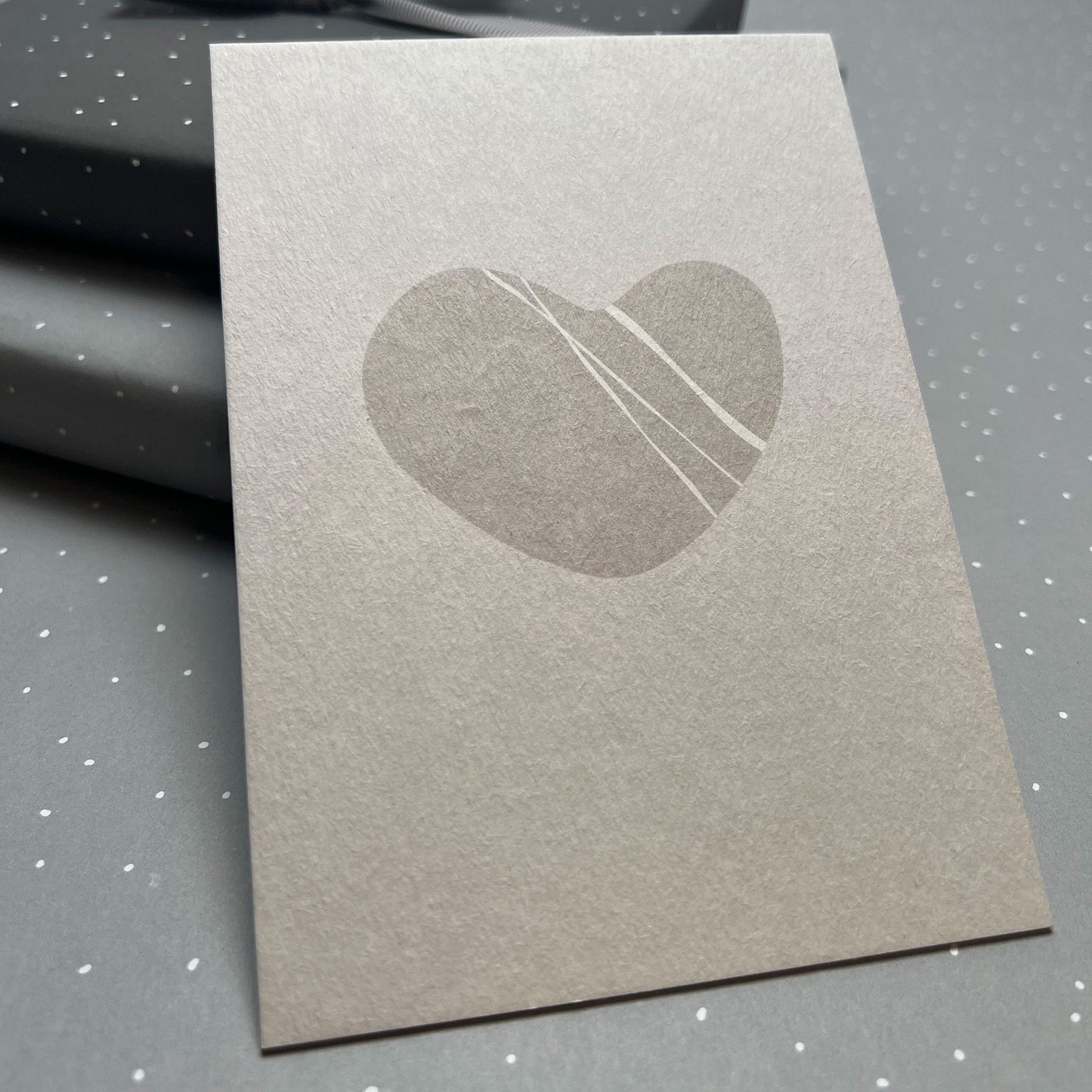 Postkarte Herz "Kieselherz"