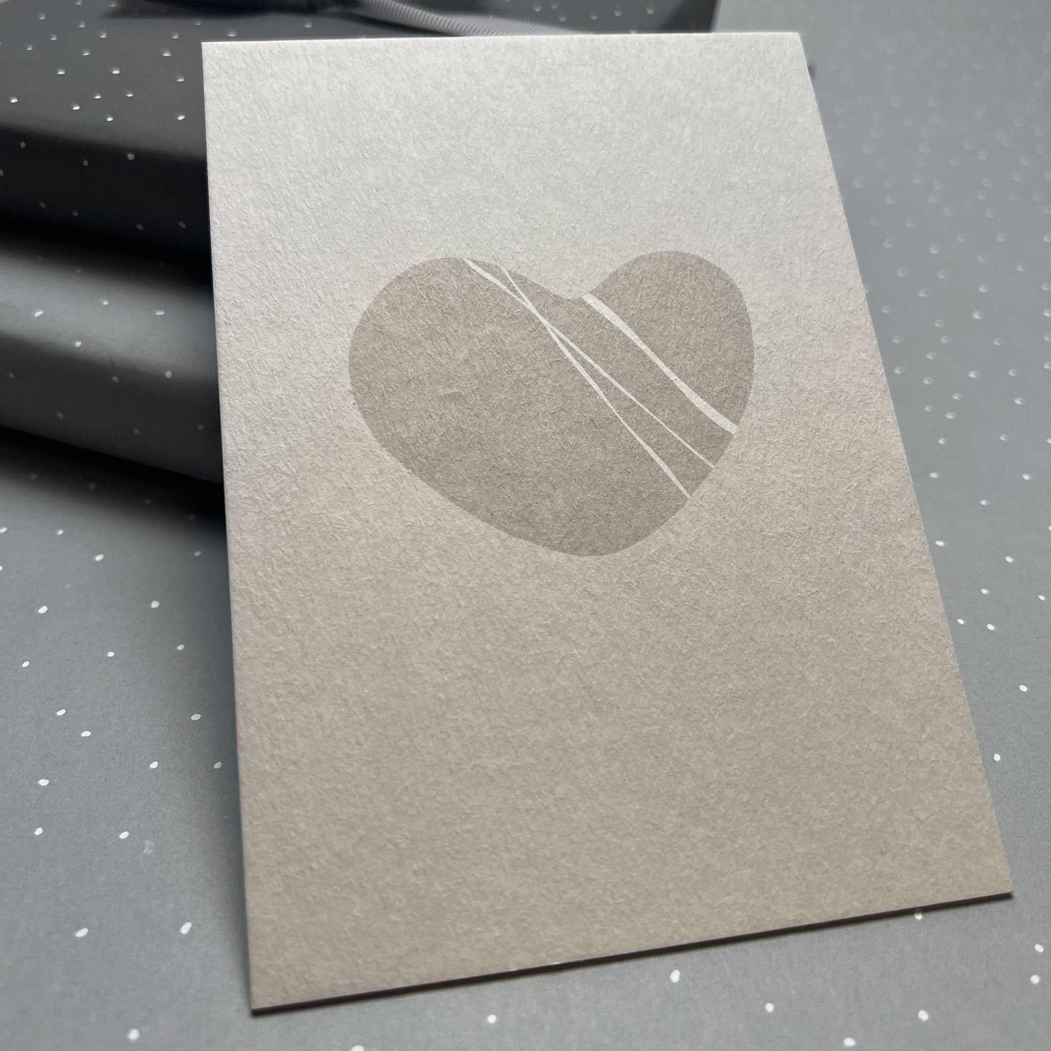 Postkarte Herz "Kieselherz"