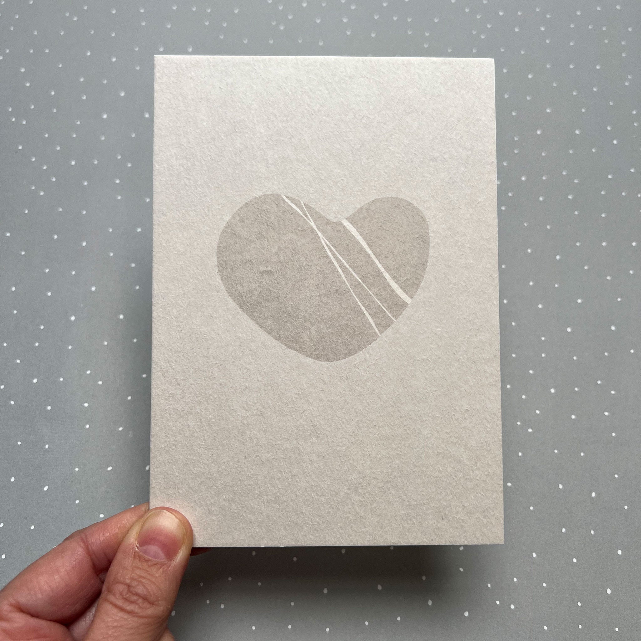 Postkarte Herz "Kieselherz"