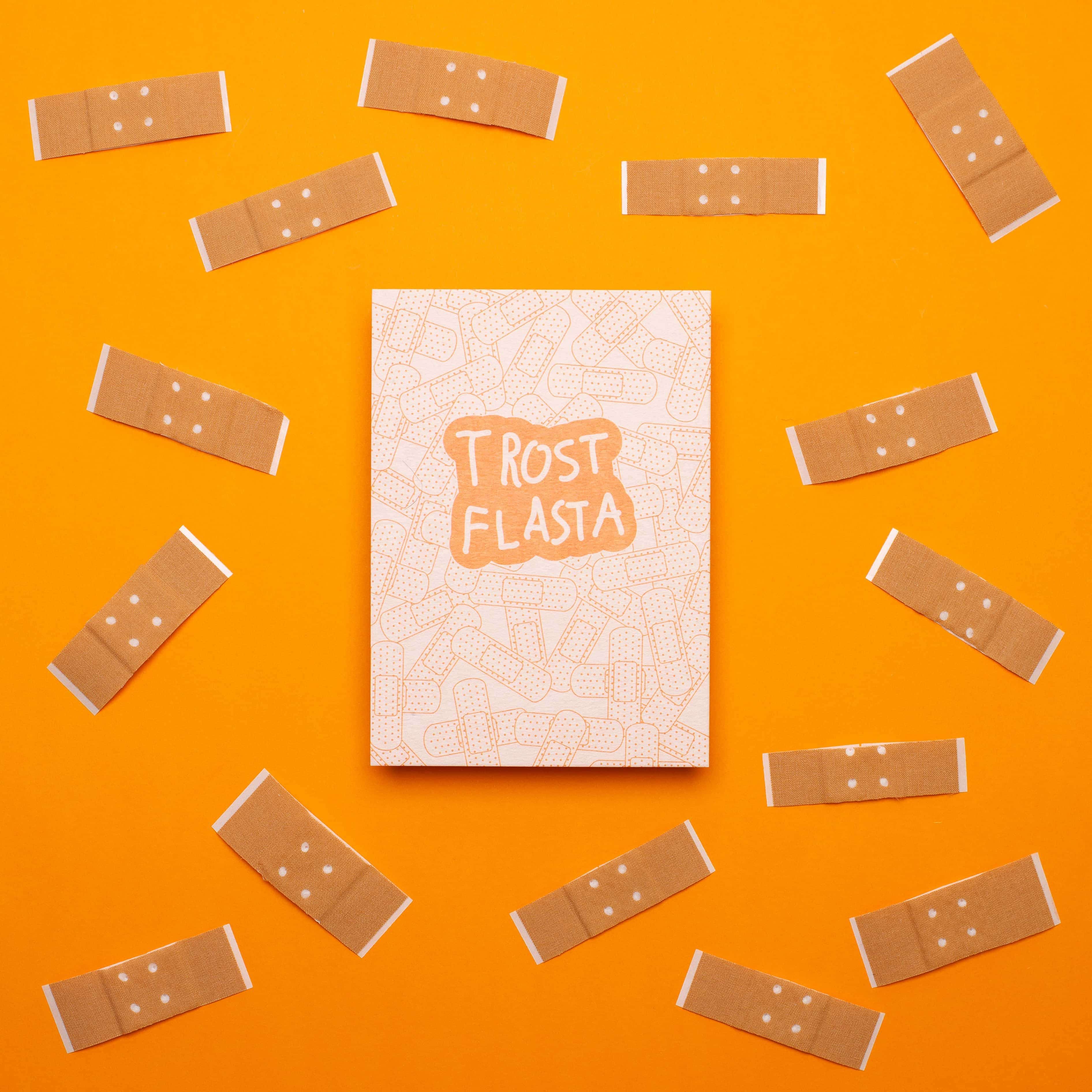 Postkarte  "Trost Flasta"