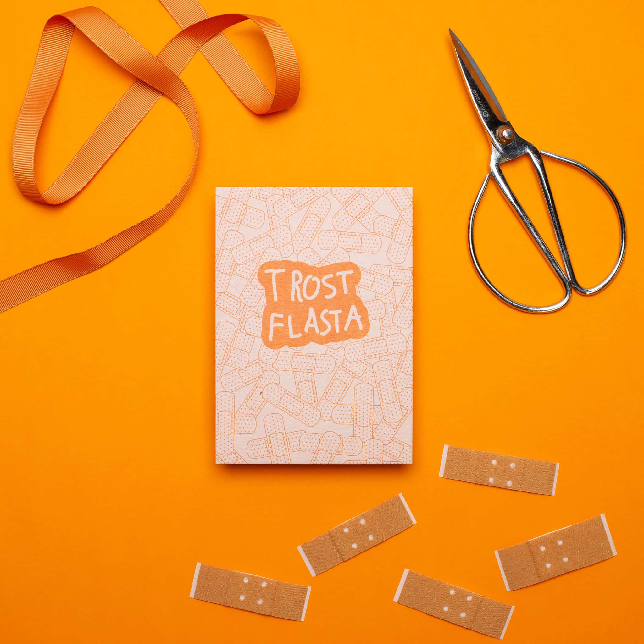 Postkarte  "Trost Flasta"