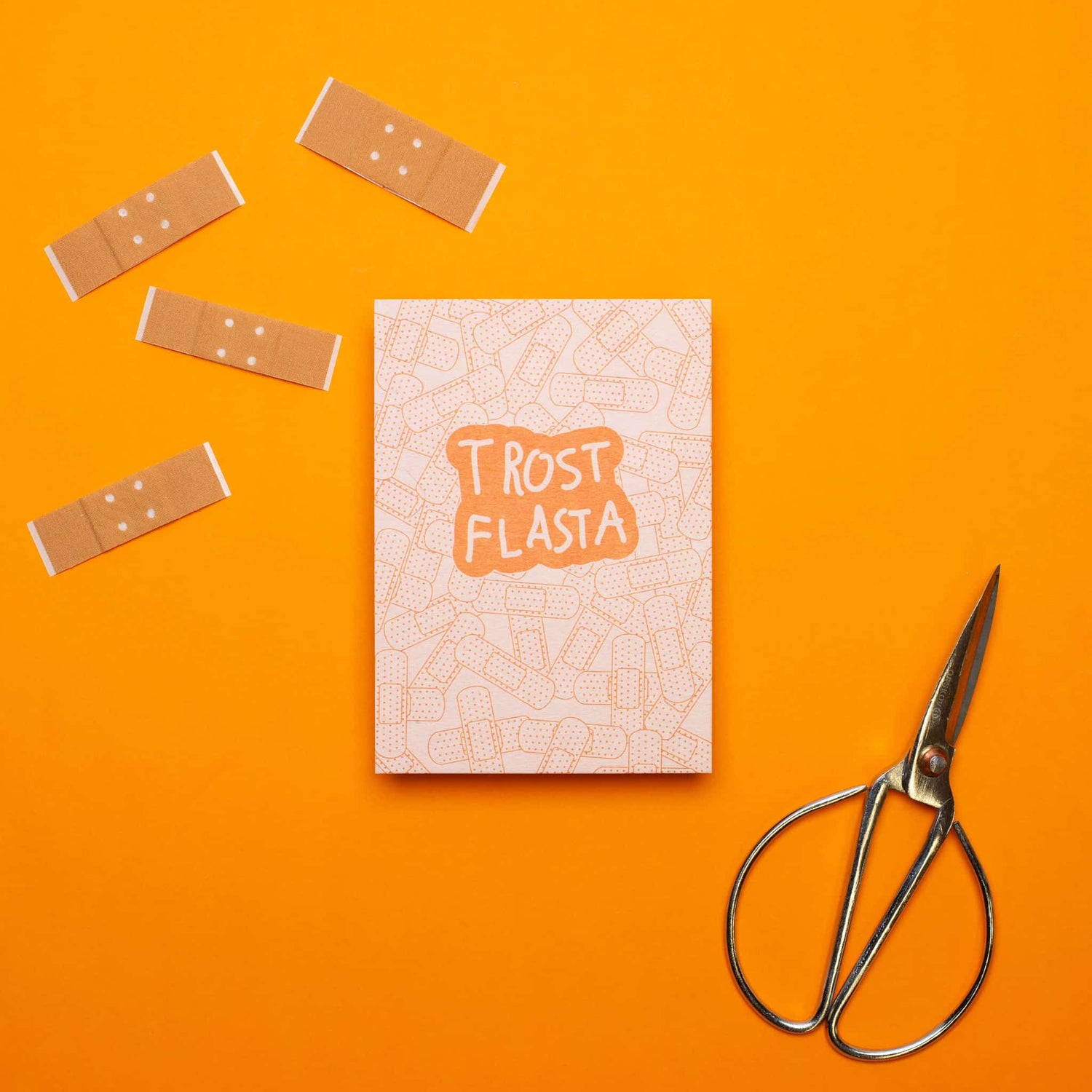 Postkarte  "Trost Flasta"