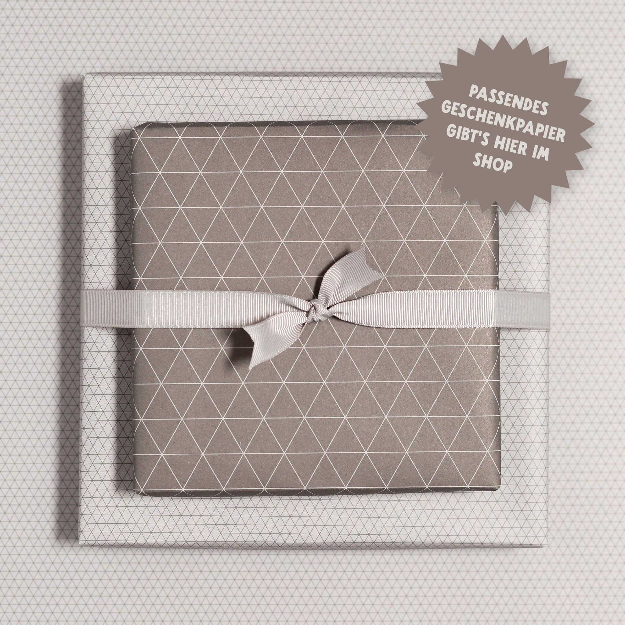 Geschenkband Hellgrau - 16mm x 5m