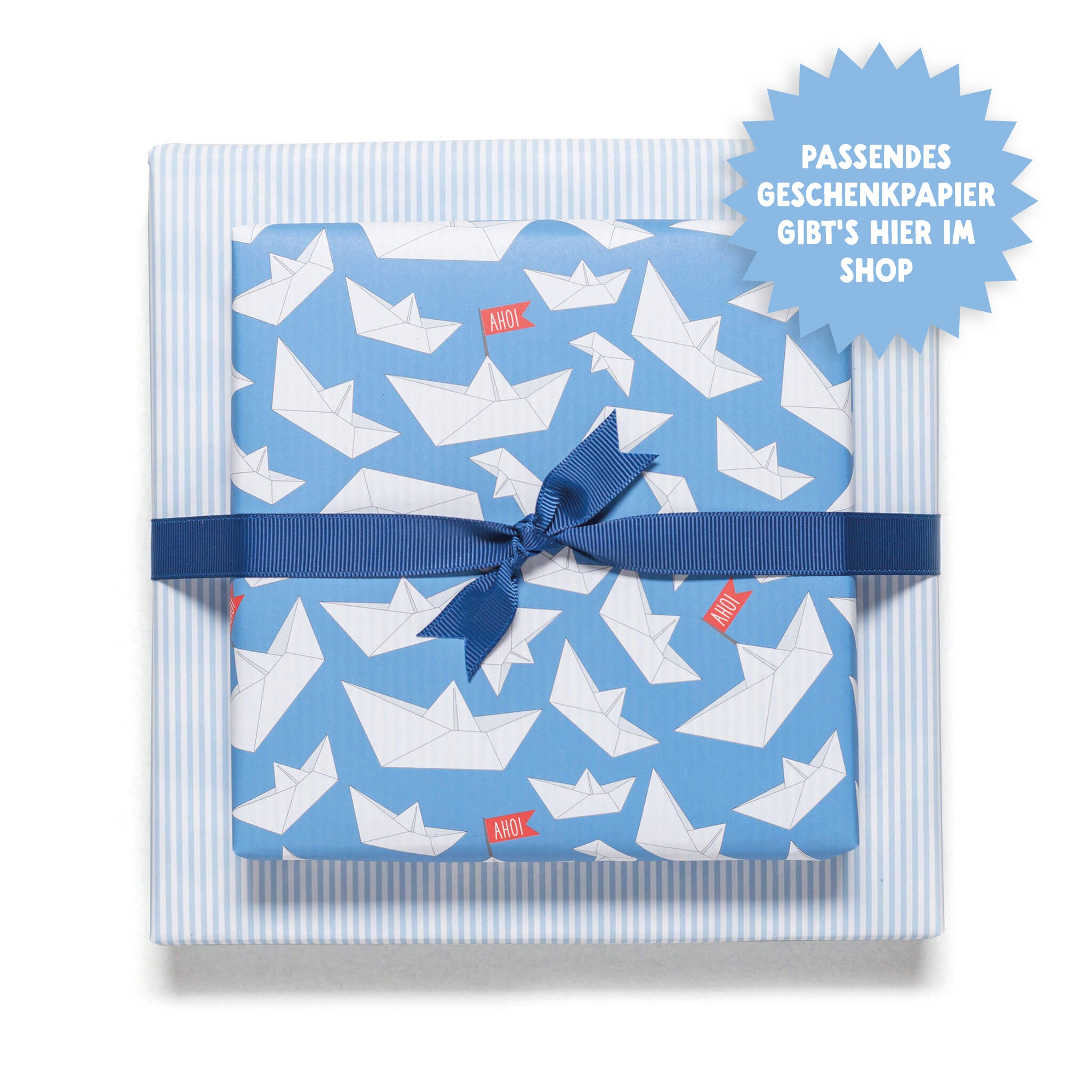 Geschenkband Dunkelblau - 16mm x 5m