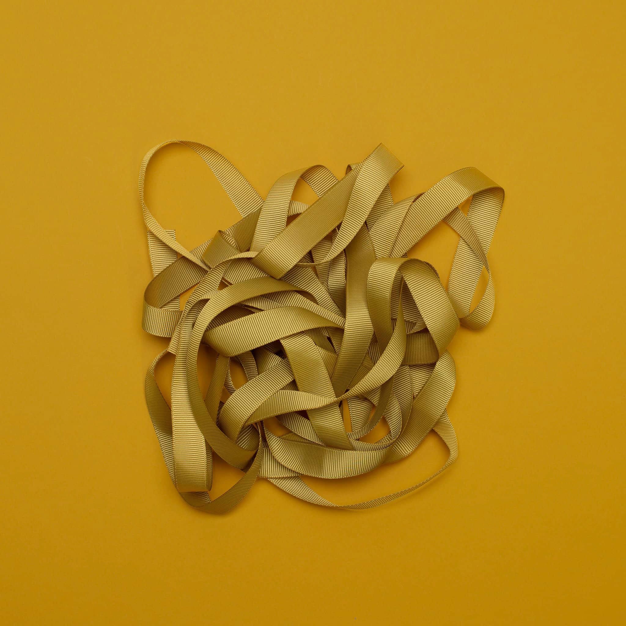 Gift ribbon gold yellow - 16mm x 5m