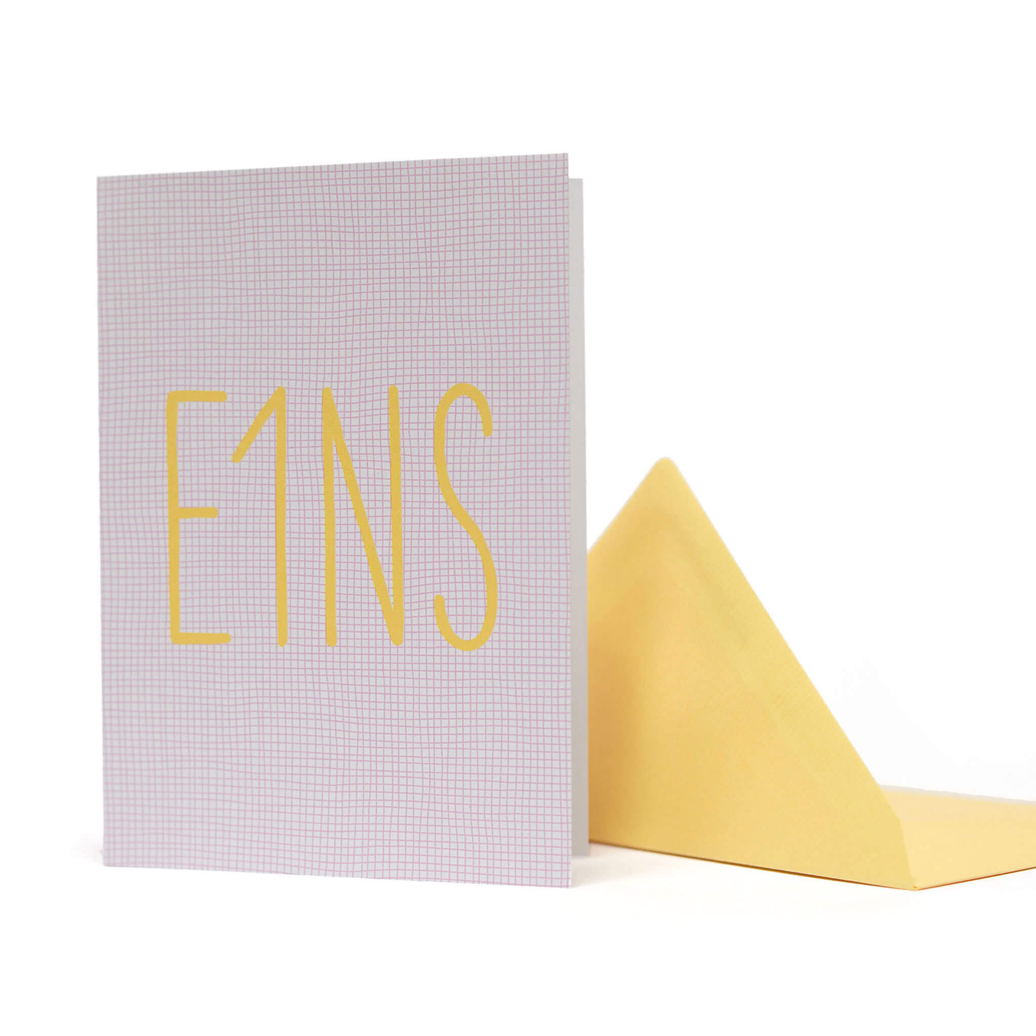 GEBURTSTAGSKARTE "E1NS" zum 1. Geburtstag in pink von My Pretty Circus | GC-EIN1622-PI