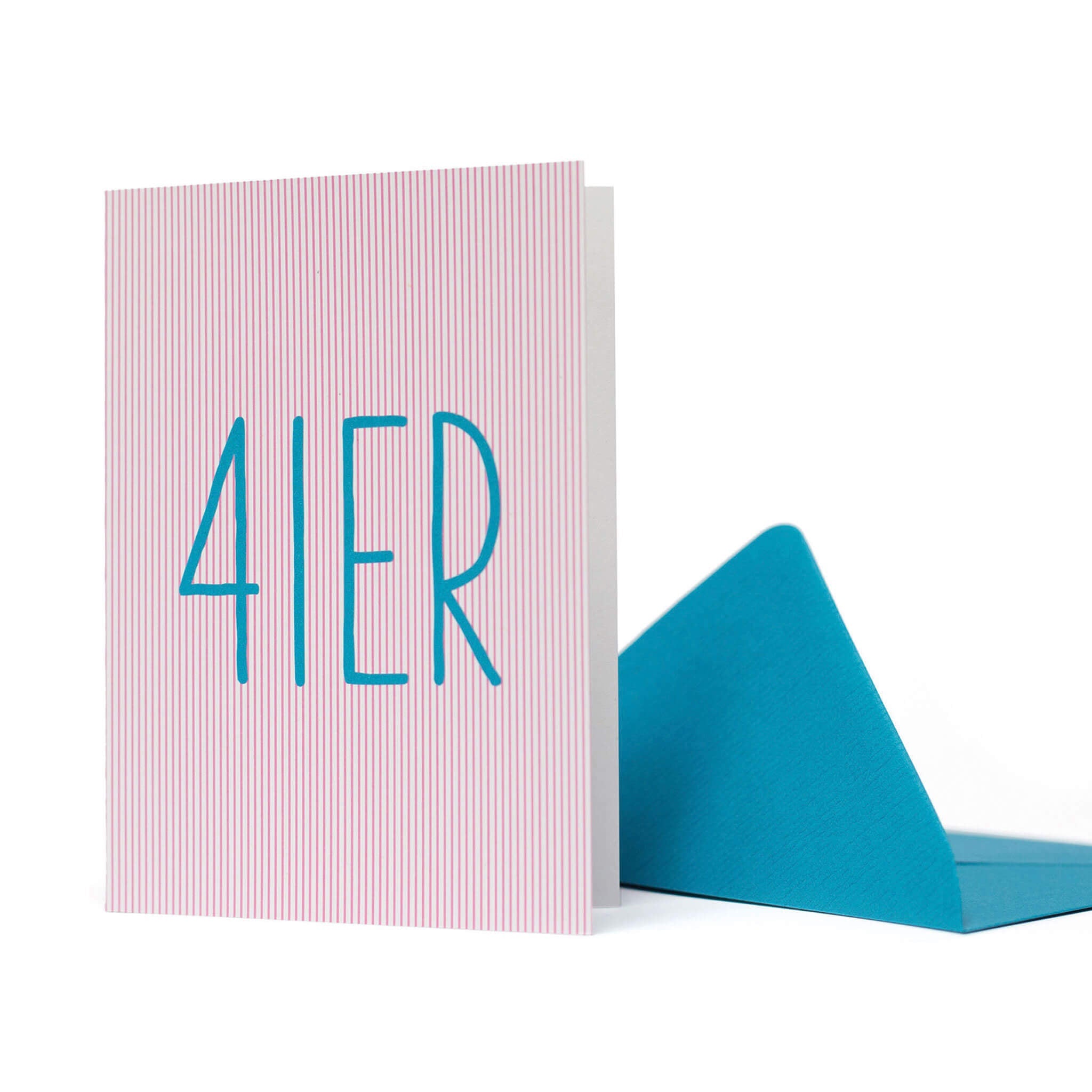 GEBURTSTAGSKARTE "4IER" zum 4. Geburtstag in pink von My Pretty Circus | GC-VIE1625-LP