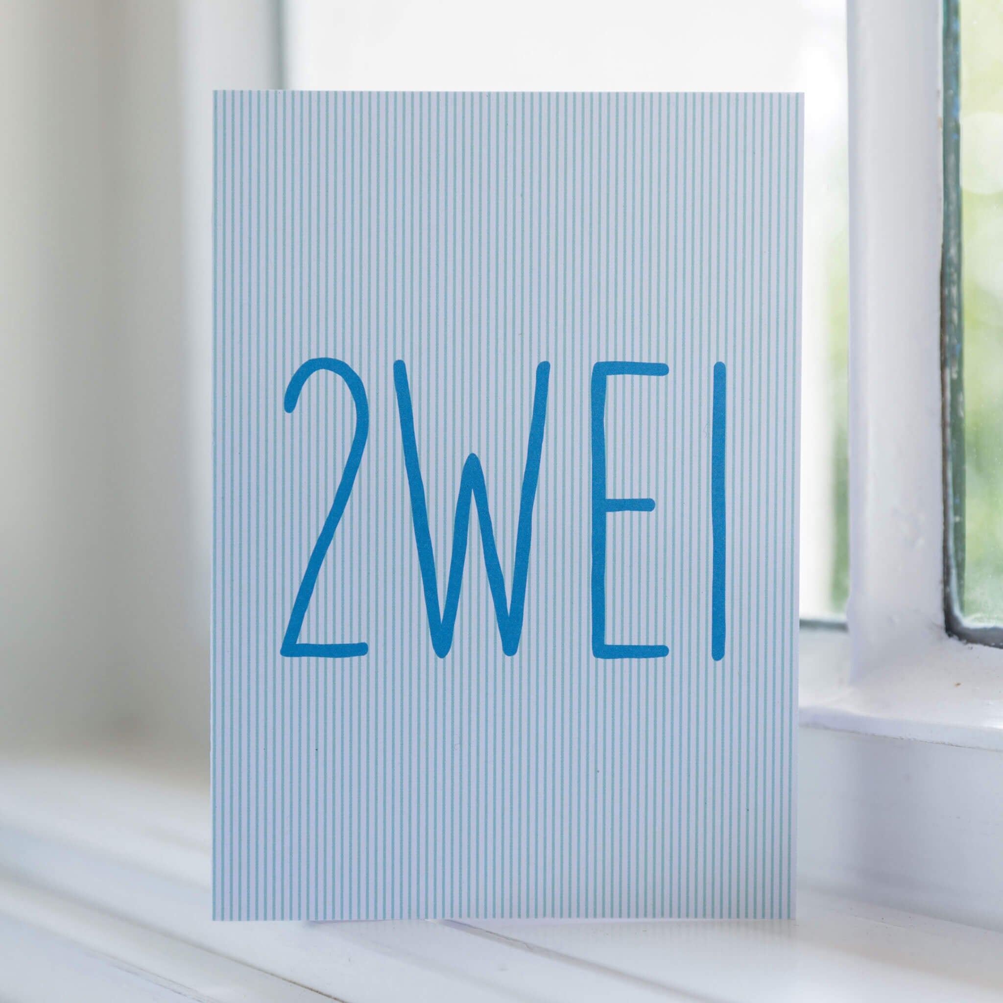 GEBURTSTAGSKARTE "2WEI" zum 2. Geburtstag in mint von My Pretty Circus | GC-ZWE1623-MI