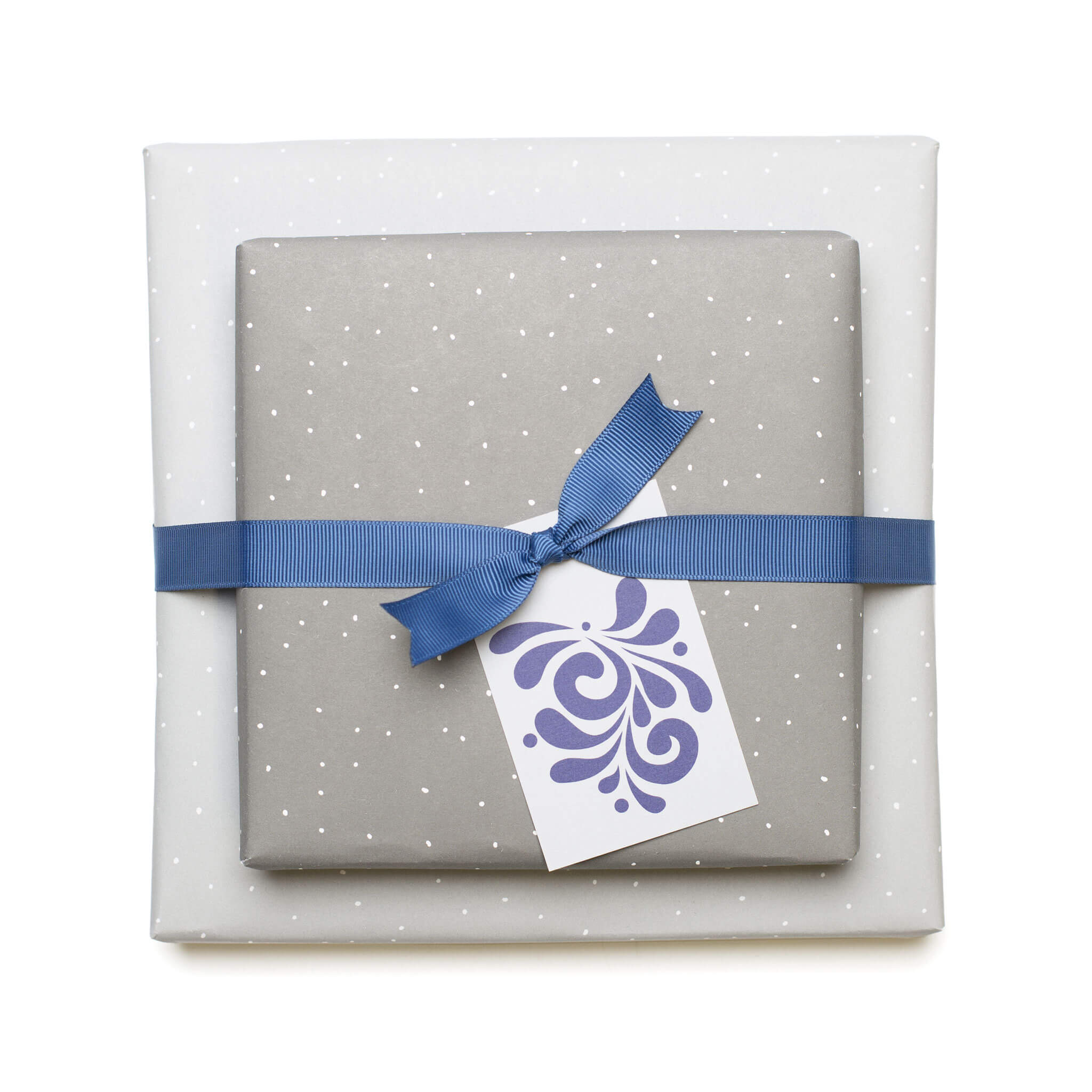 Geschenkanhänger "Bembel" - 5er Set mit hessischen Blumenranken und farblich passendem Band - 100% Recyclingpapier von My Pretty Circus | GT-BEM2203-BL