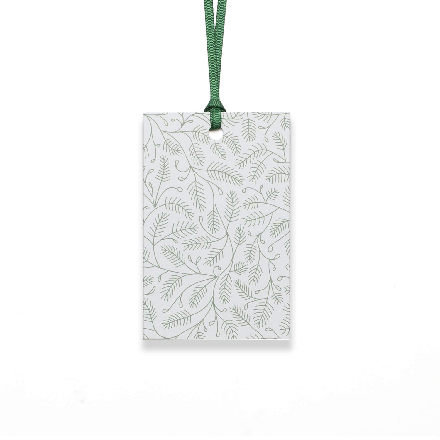 Geschenkanhänger "Zweige" - 5er Set mit Zweigmuster in mint und farblich passendem Band - 100% Recaclingpapier von My Pretty Circus | GT-BRA2202-MI
