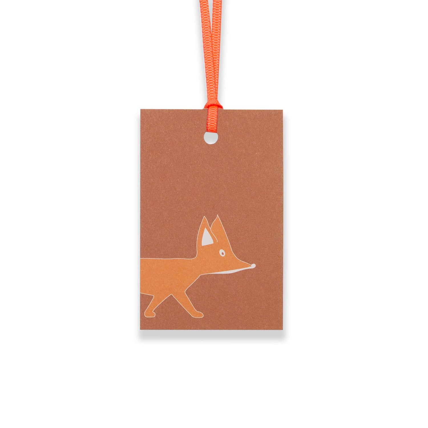 Geschenkanhänger "Fuchs"- 5er Set mit Fuchs in rostrot und farblich passendem Band - 100% Recyclingpapier von My Pretty Circus | GT-FOX20-OR