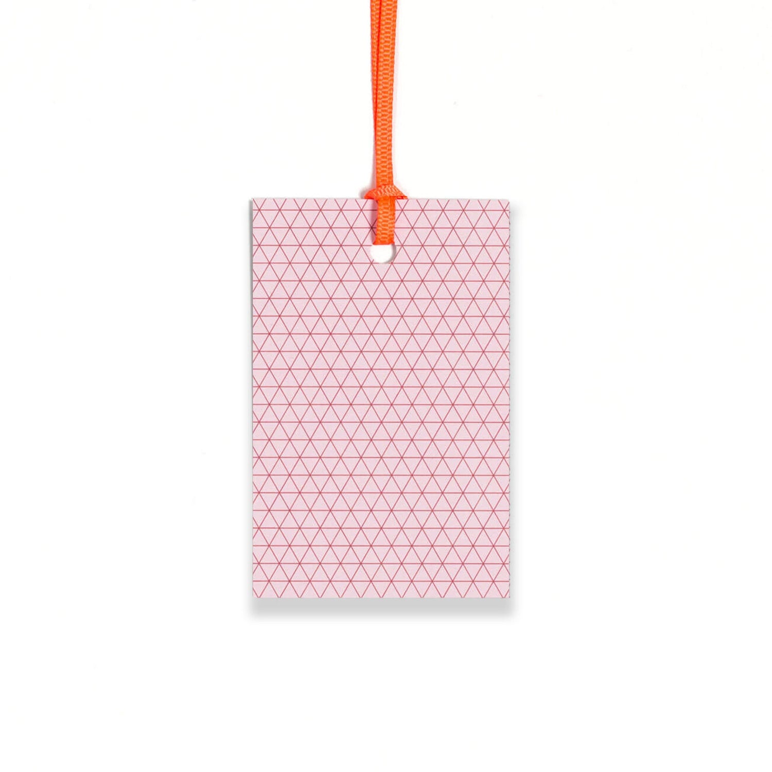 Geschenkanhänger "Dreiecke" - 5er Set in rosa mit Neonband - 100% Recyclingpapier von My Pretty Circus | GT-TRA004-RO