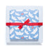 Geschenkpapier "Faltboote" und Streifen in blau - doppelseitig bedruckt auf 100% Recyclingpapier  von My Pretty Circus | RW-AHO1615-BL
