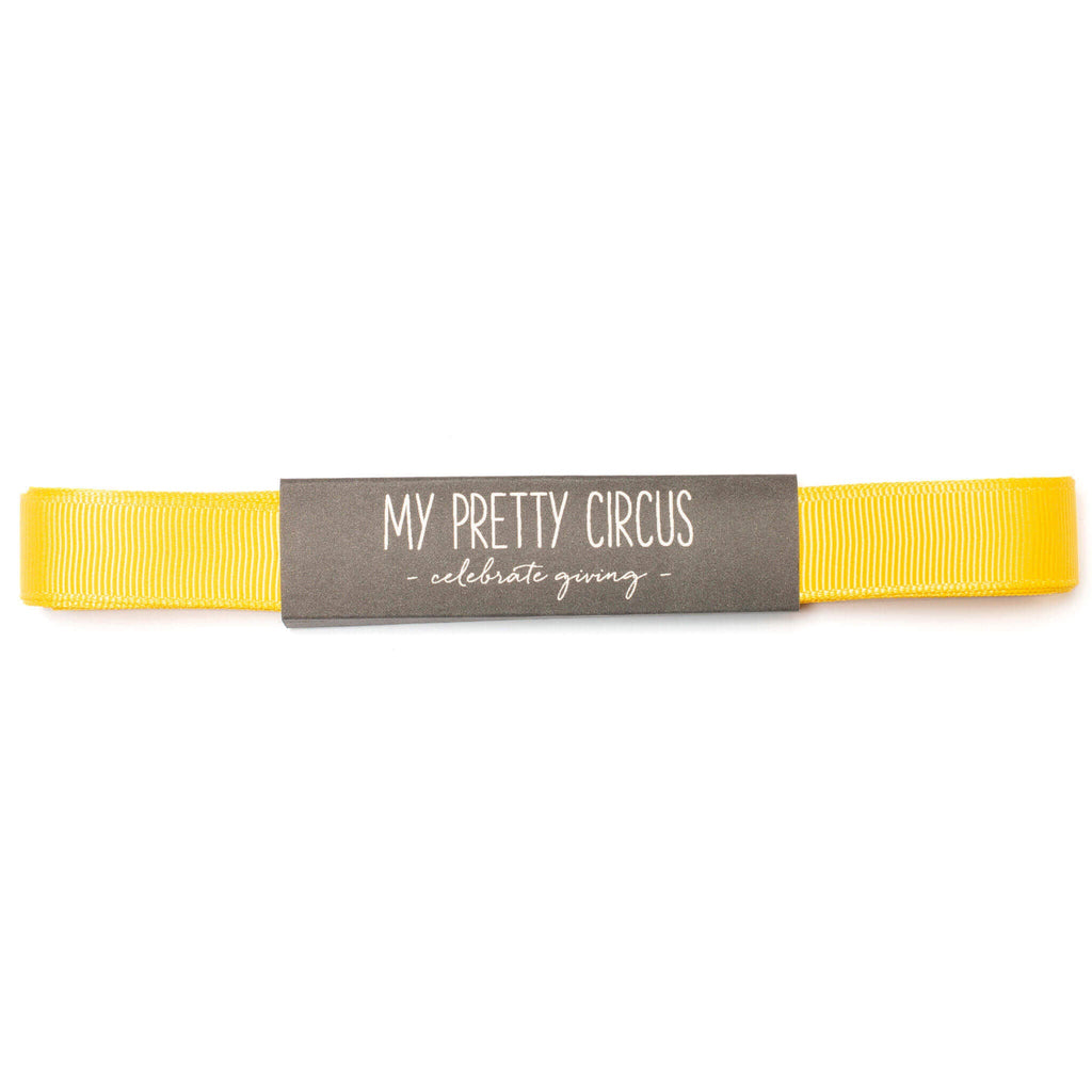 Sonnengelbes Geschenkband: 16mm Rips- Schleifenband | My Pretty Circus | RB-16G1606-SU