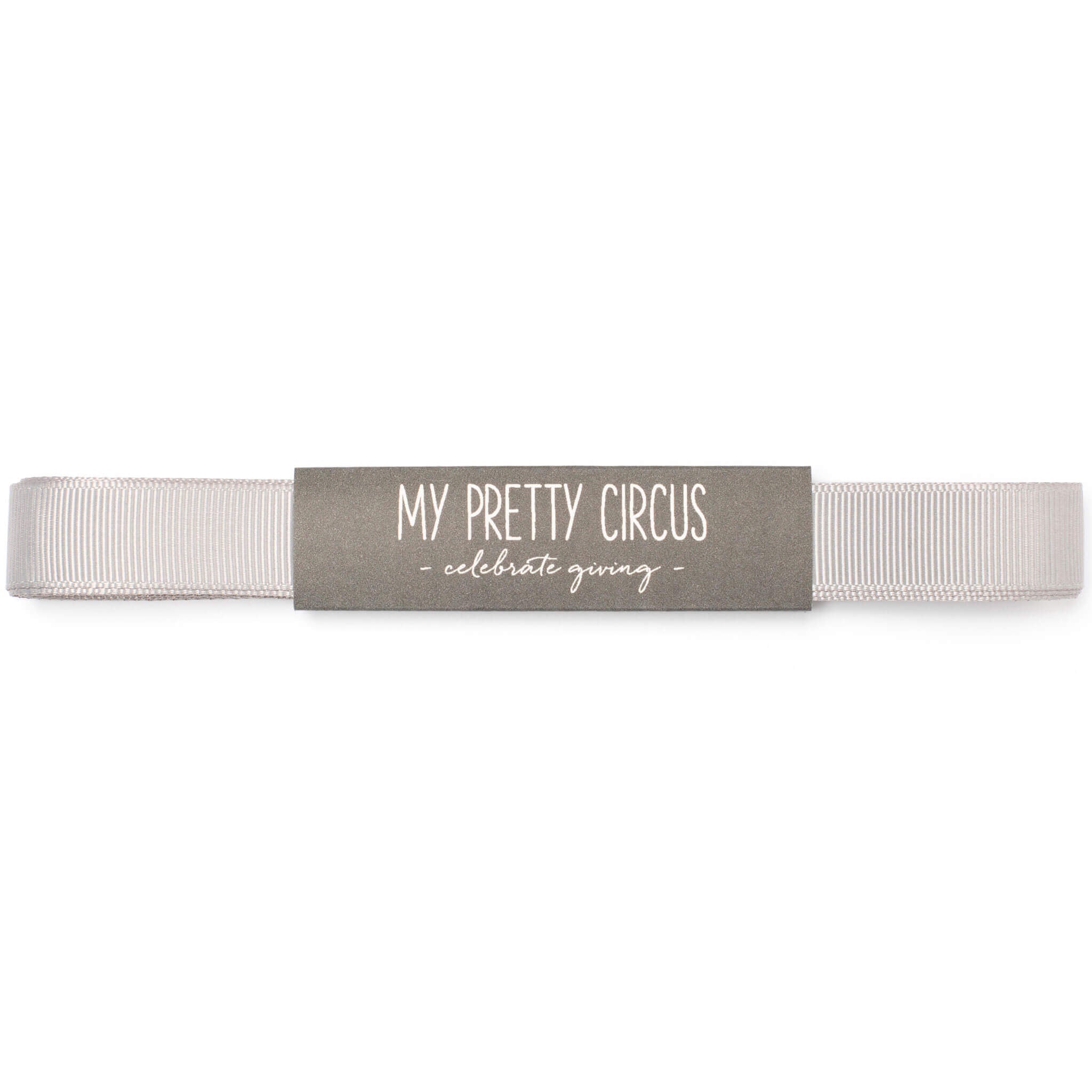 Hellgraues Geschenkband: 16mm Rips- Schleifenband | My Pretty Circus | RB-16G1607-LG