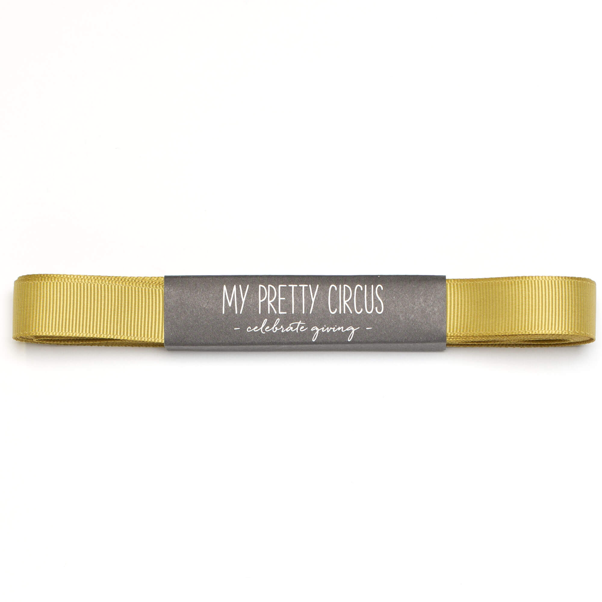 Goldgelbes Geschenkband: 16mm Rips- Schleifenband | My Pretty Circus | RB-16G2226-GY