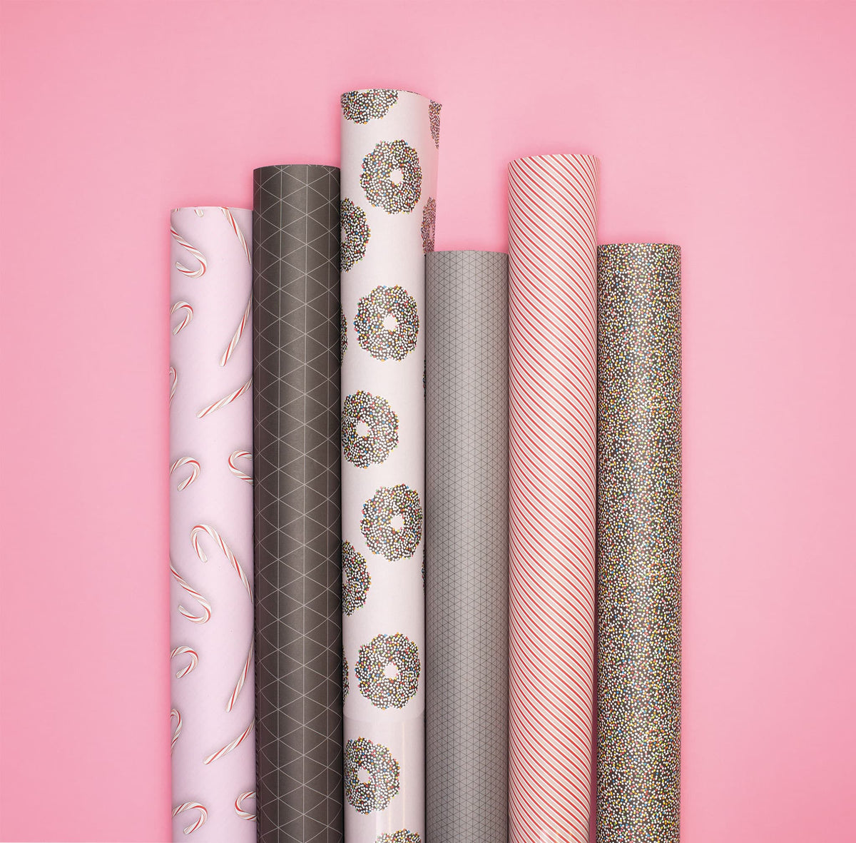 Weihnachtsgeschenkpapier-Set Schokokränze