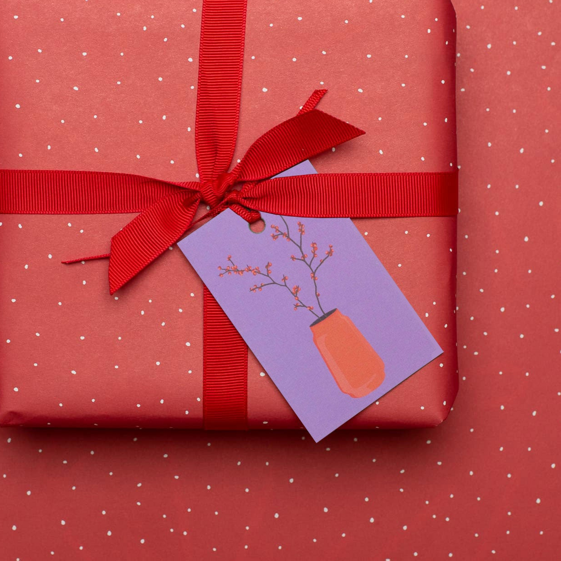Geschenkanhänger "Ilex" - 5er Set