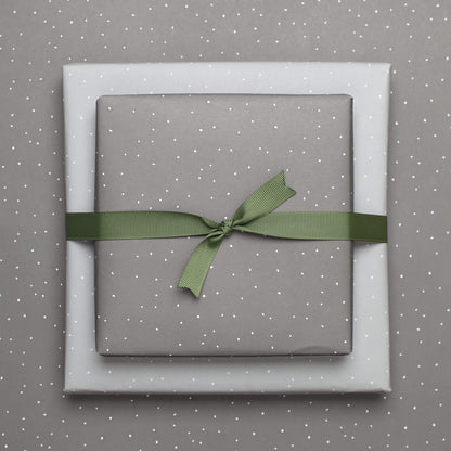 Gift ribbon olive green - 16mm x 5m