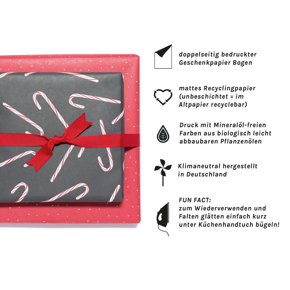 Gift wrap "Candy canes"