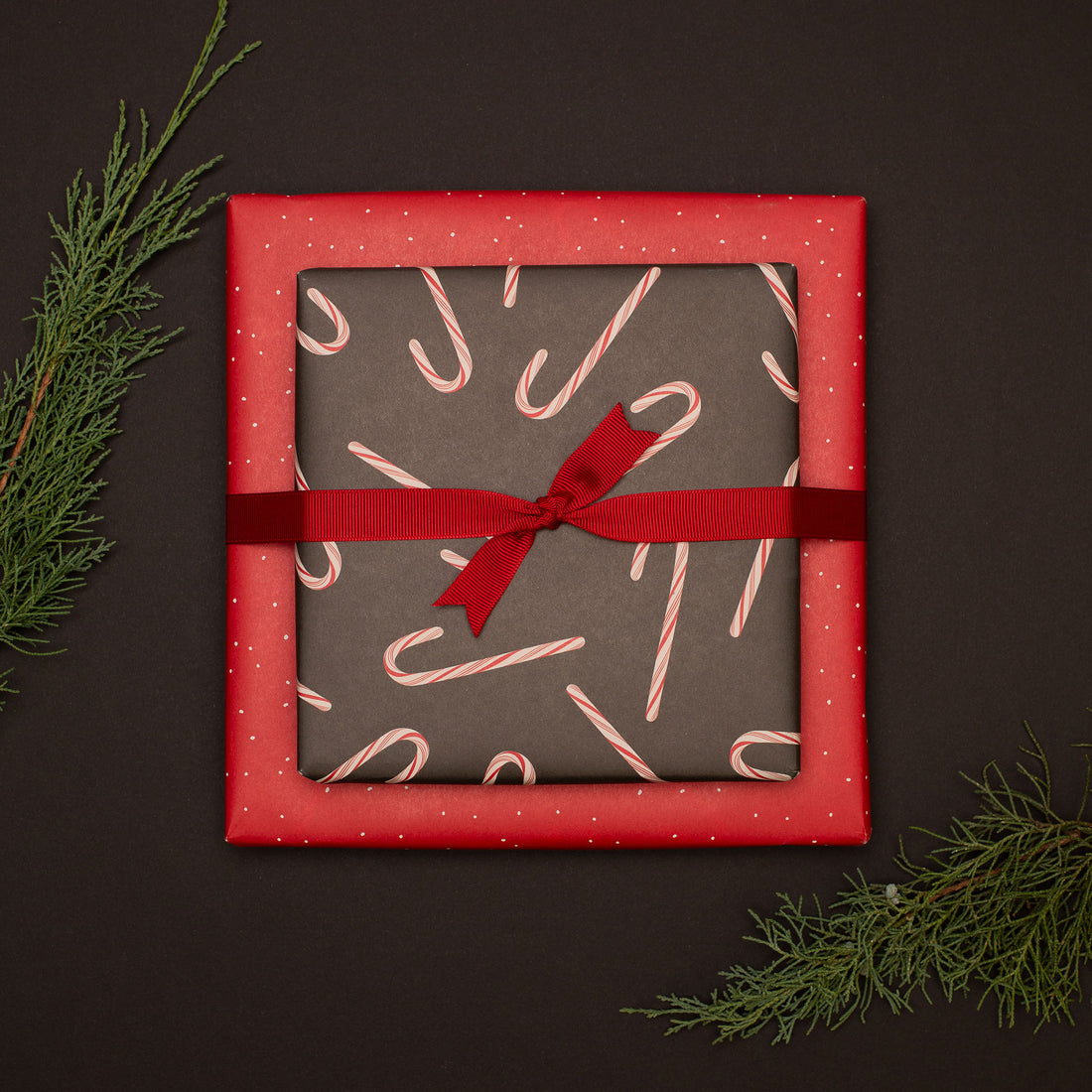 Geschenkpapier "Zuckerstangen"