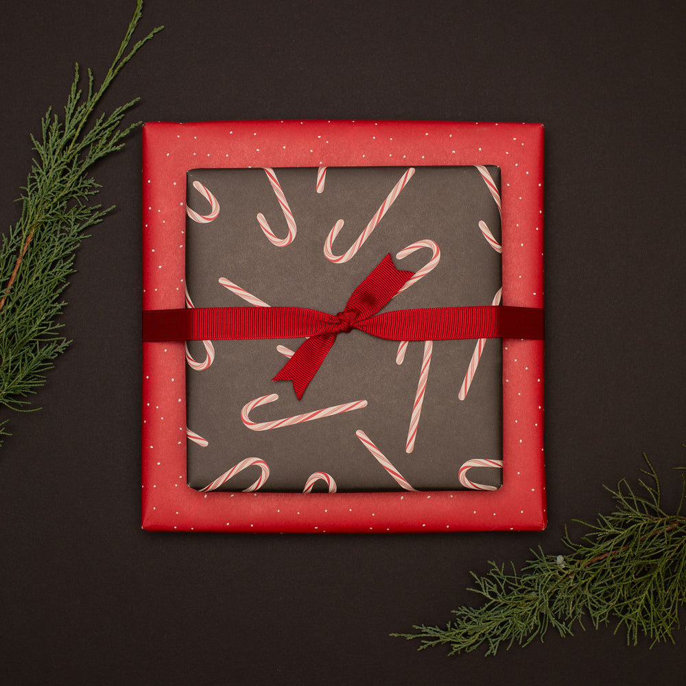 Gift wrap "Candy canes"