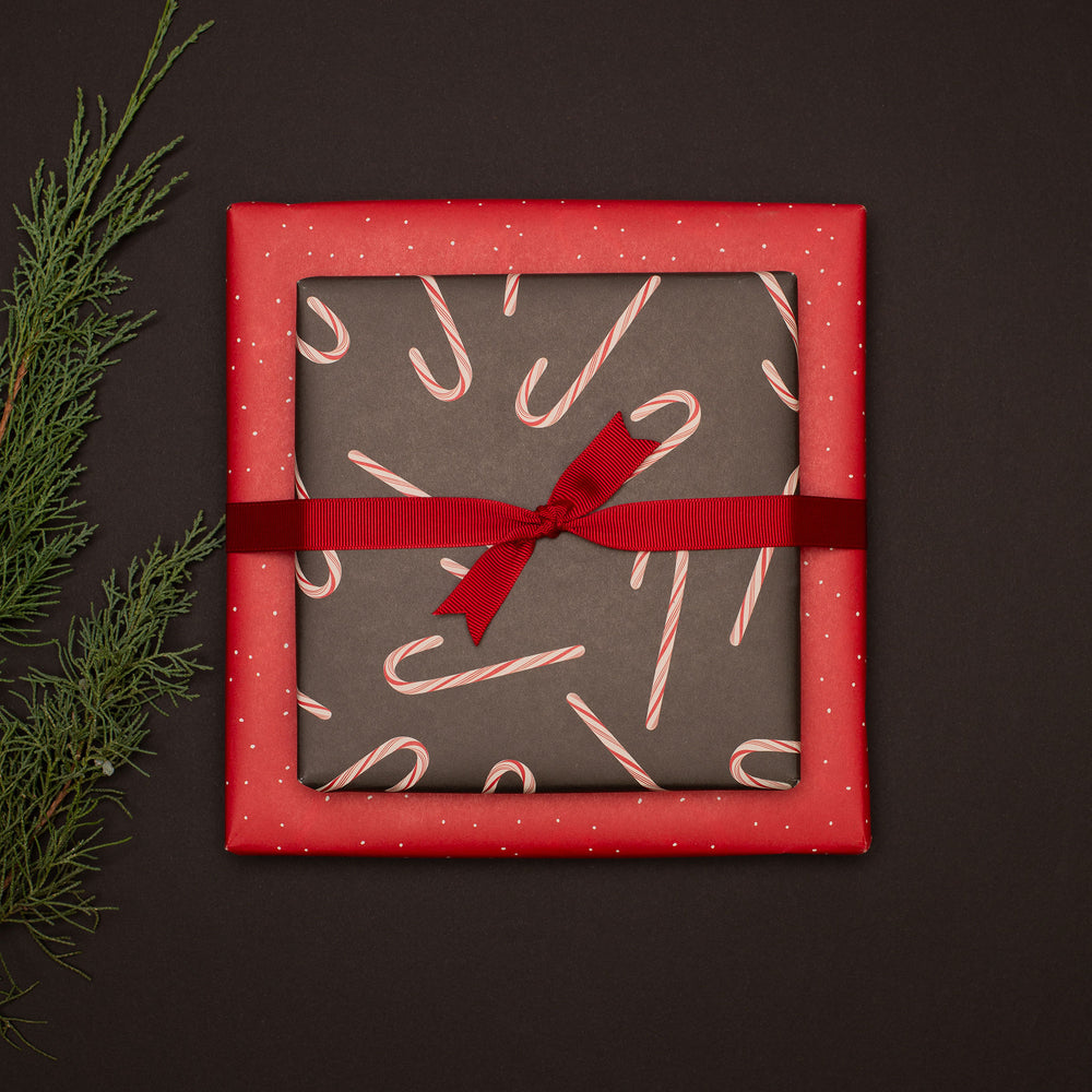 Gift wrap "Candy canes"