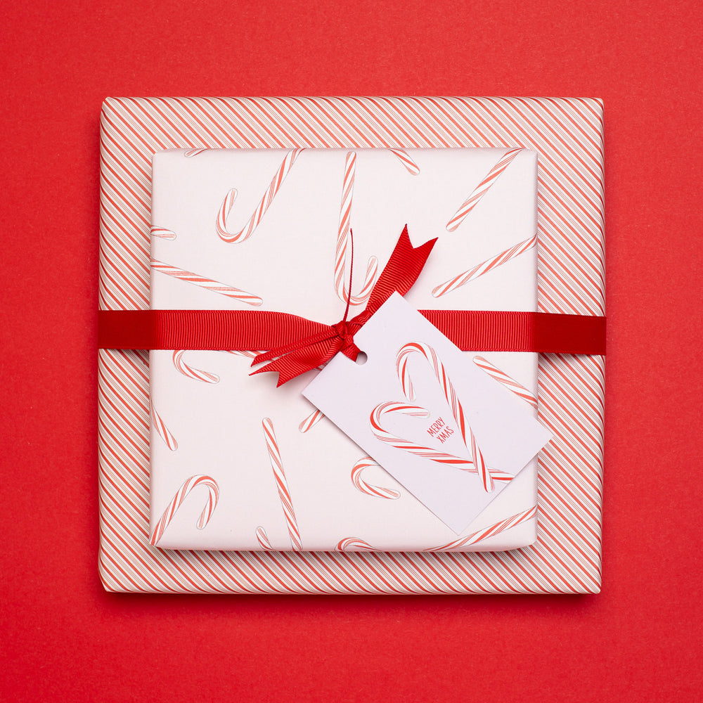 Gift wrap "Candy canes"
