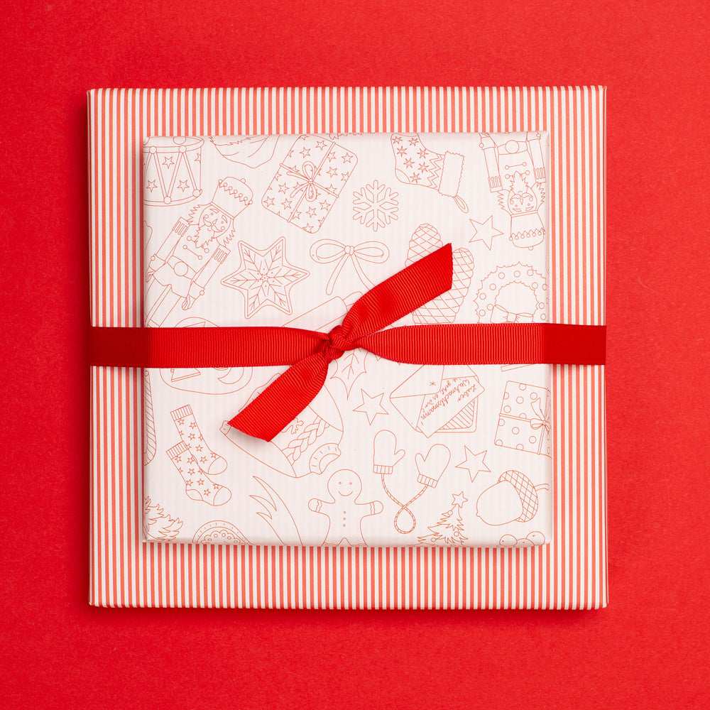 Geschenkpapier Weihnachts Doodles