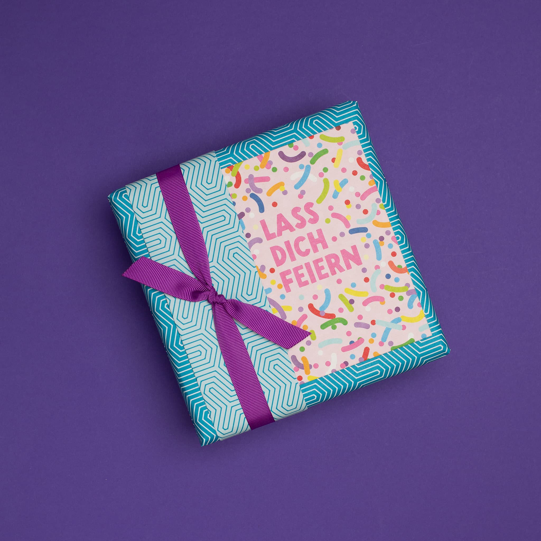 Postkarte Streusel "Lass Dich feiern"