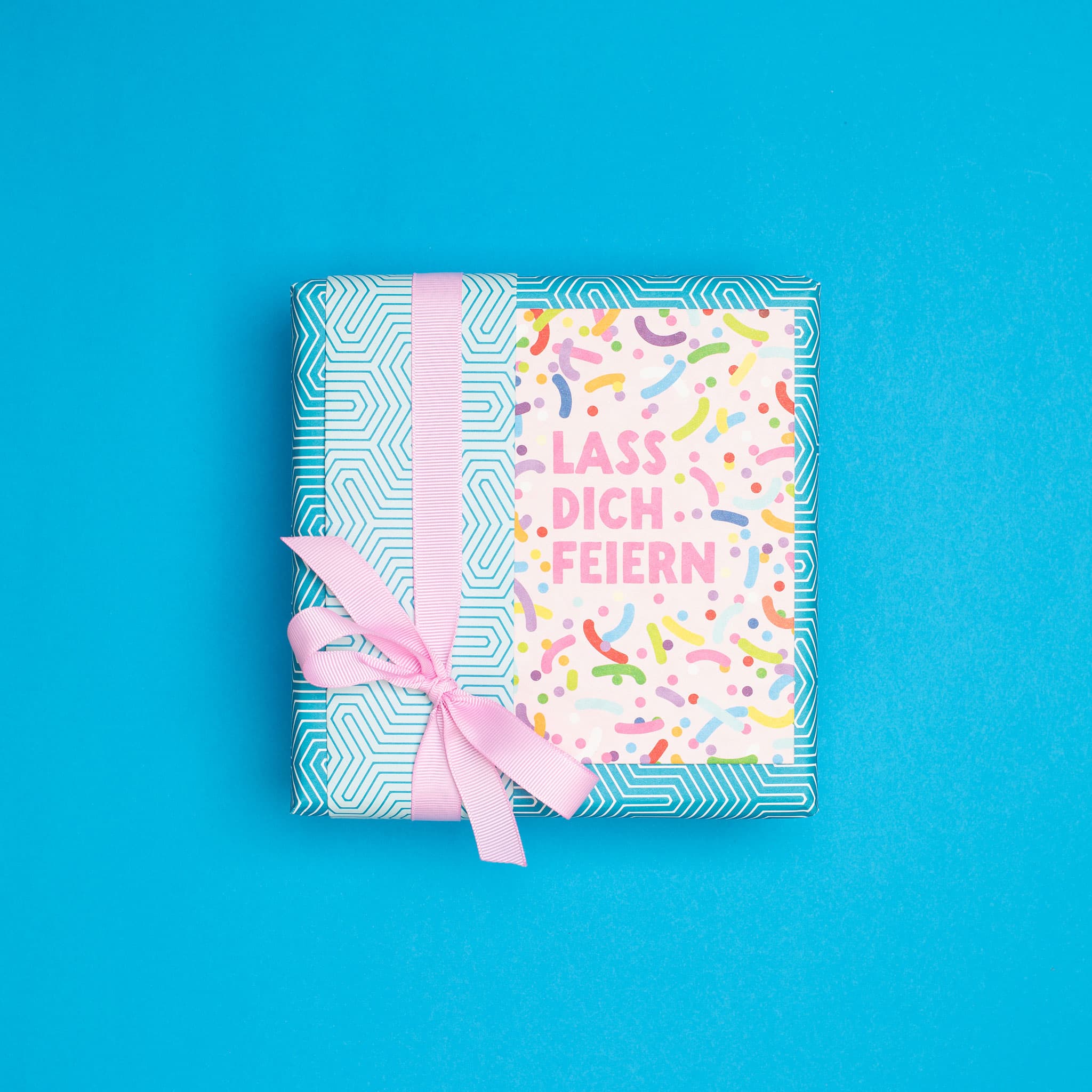 Postkarte Streusel "Lass Dich feiern"