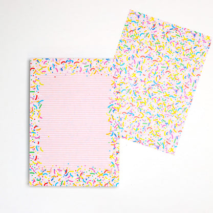 Briefpapier "Streusel" - 25 Blatt in DIN A5 und 10 Kuverts DIN C6