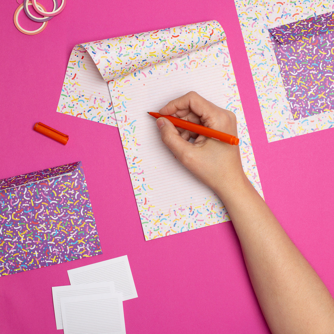 Briefpapier "Streusel" - 25 Blatt in DIN A5 und 10 Kuverts DIN C6