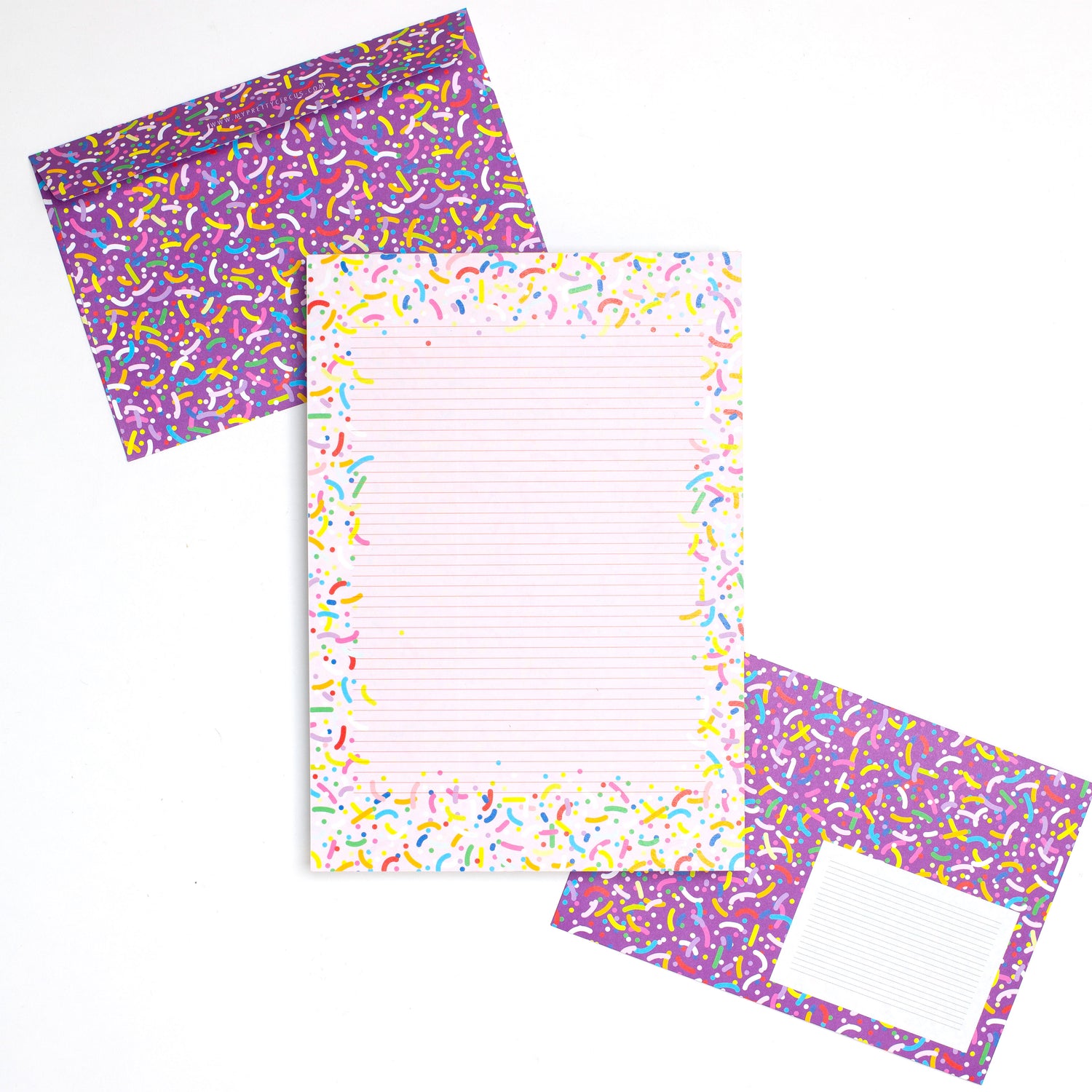 Briefpapier "Streusel" - 25 Blatt in DIN A5 und 10 Kuverts DIN C6