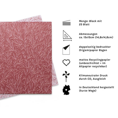 Origamipapier &quot;Pflanzen&quot;